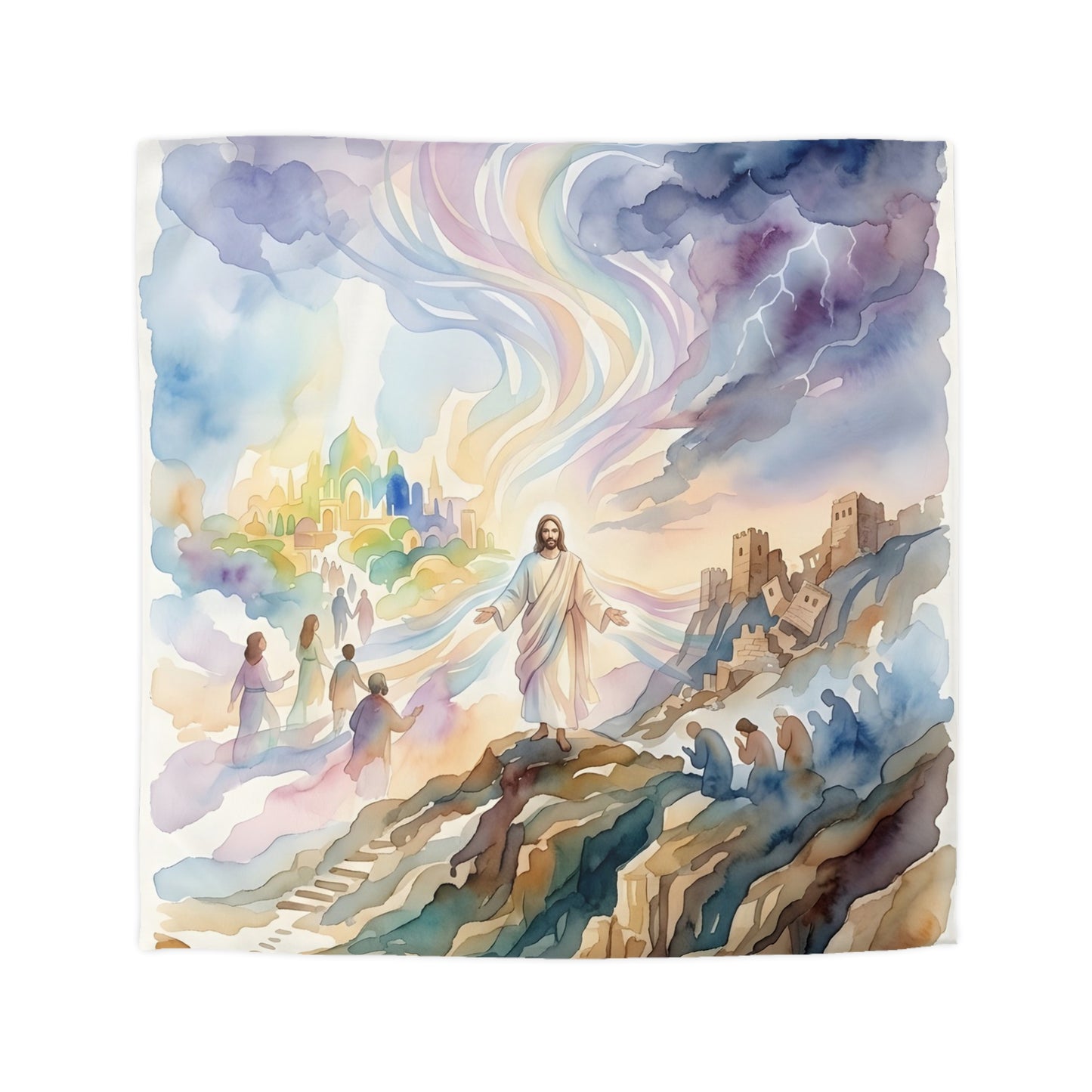 “Pride's Downfall - Obadiah's Prophecy” - Duvet Cover