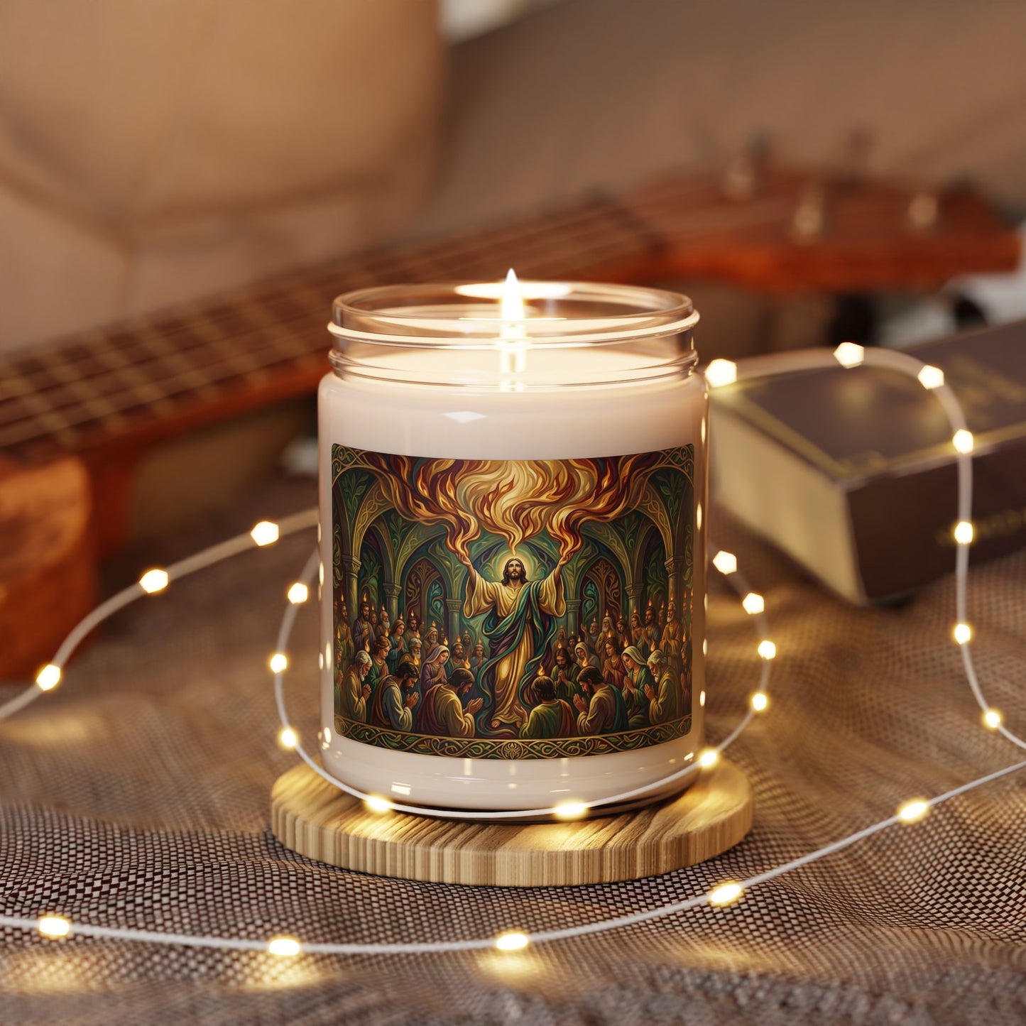 “Spirit Poured Out - Pentecost Flames Descending” - Scented Candle