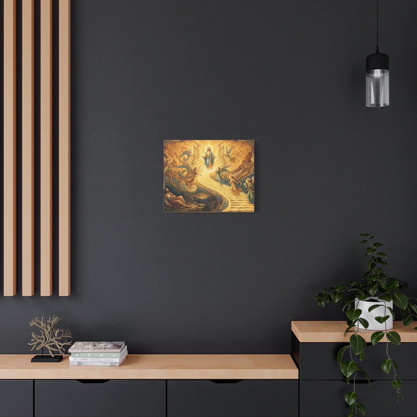 “Jacob's Ladder - Angels Ascending and Descending” - Canvas Art