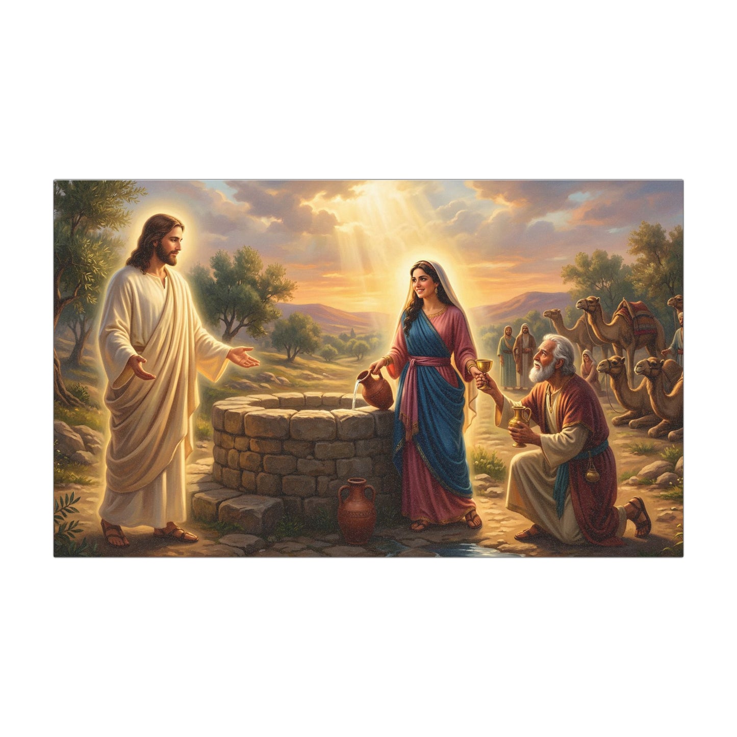 “Providence Unveiled - Rebekah at the Well” - Car Magnet