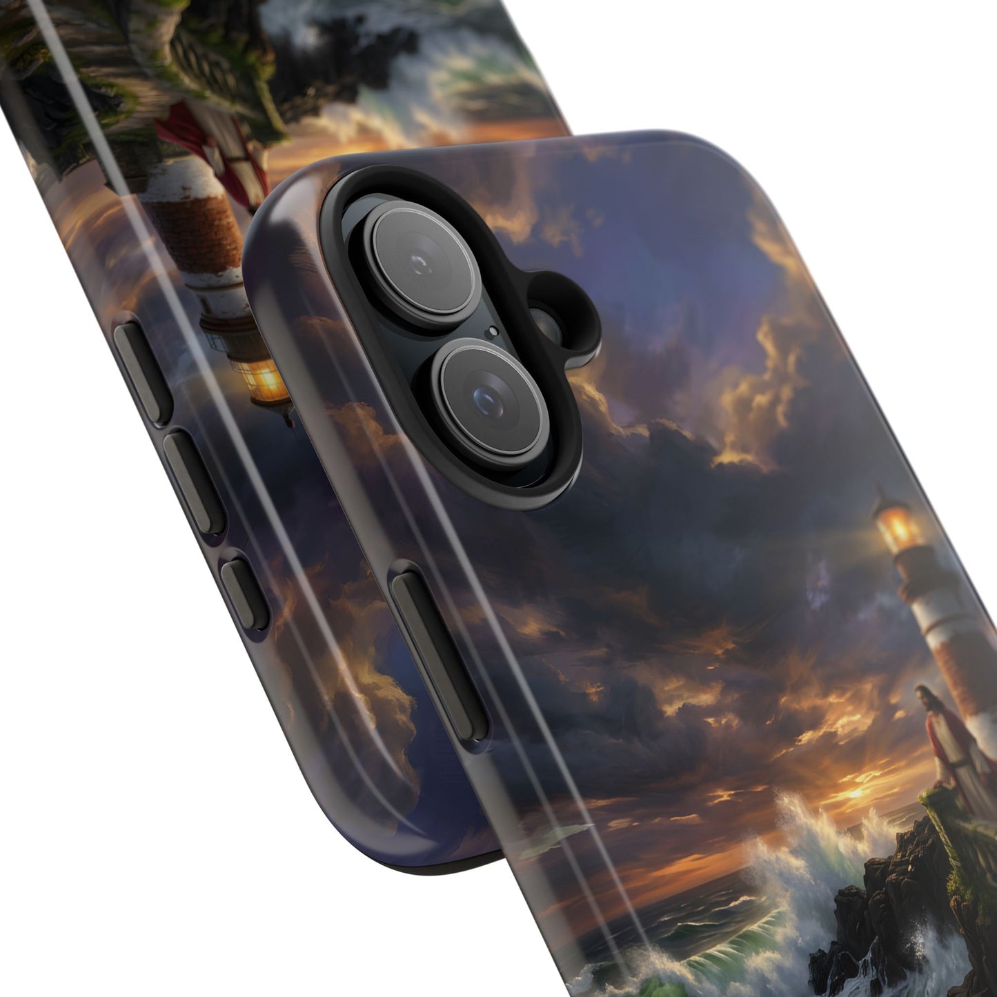 “Steadfast Hope - Lighthouse in the Storm” - Phone Case