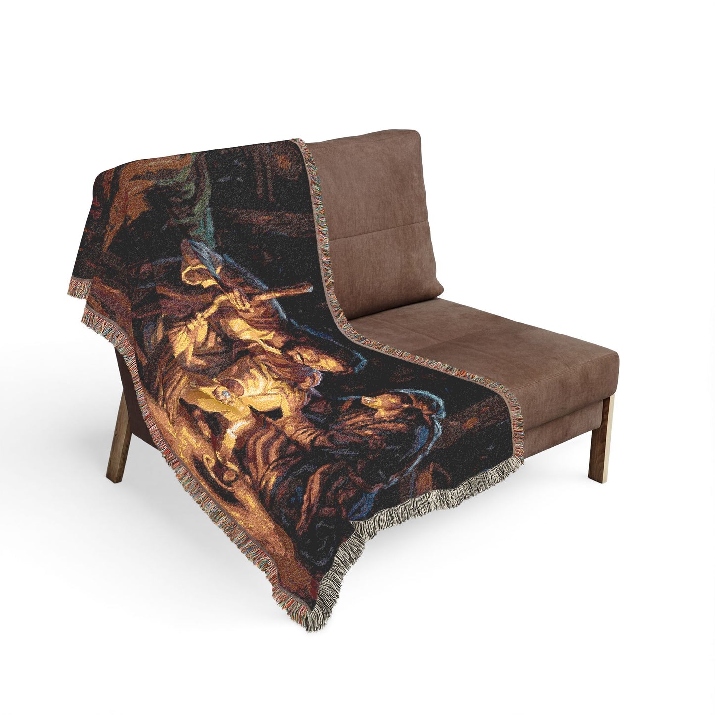 “Lost and Found - The Sweeping Woman of Luke 15” - Woven Blanket