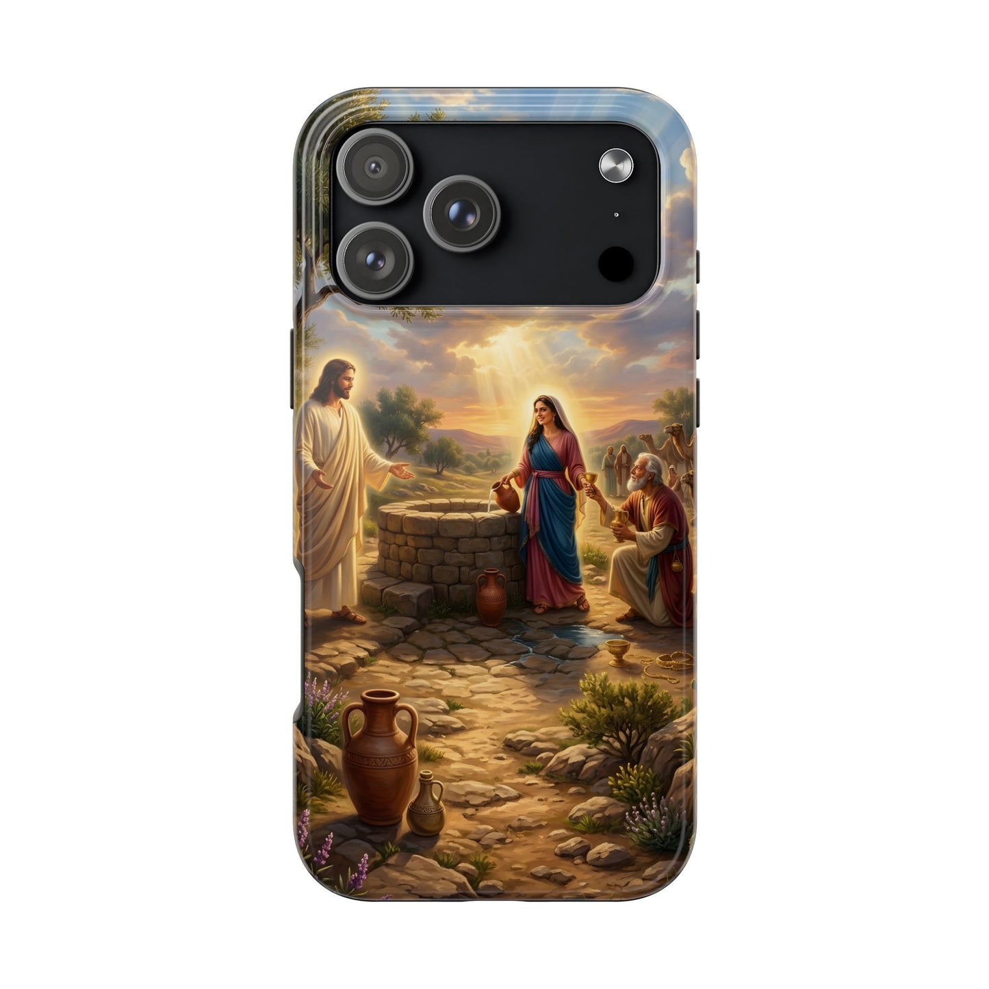 “Providence Unveiled - Rebekah at the Well” - Phone Case