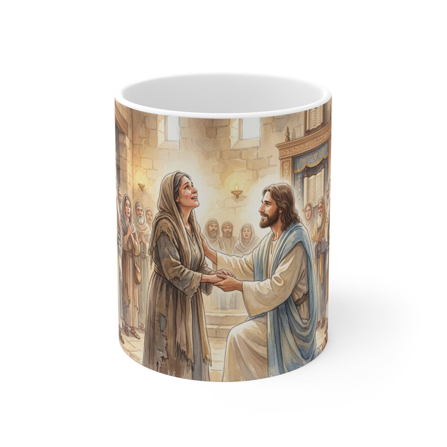 “Released - Jesus Heals the Bent Woman” - Coffee Mug