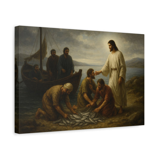 “The Miraculous Catch – John 21:1–14” - Canvas Art