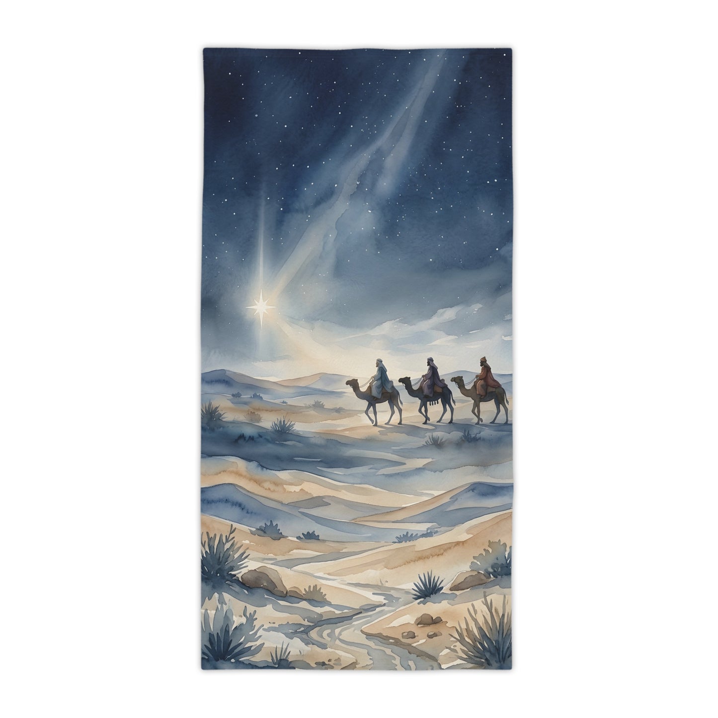 “Star of Wonder - Journey of the Magi” - Beach Towel