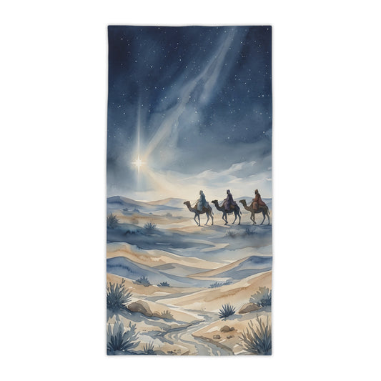“Star of Wonder - Journey of the Magi” - Beach Towel