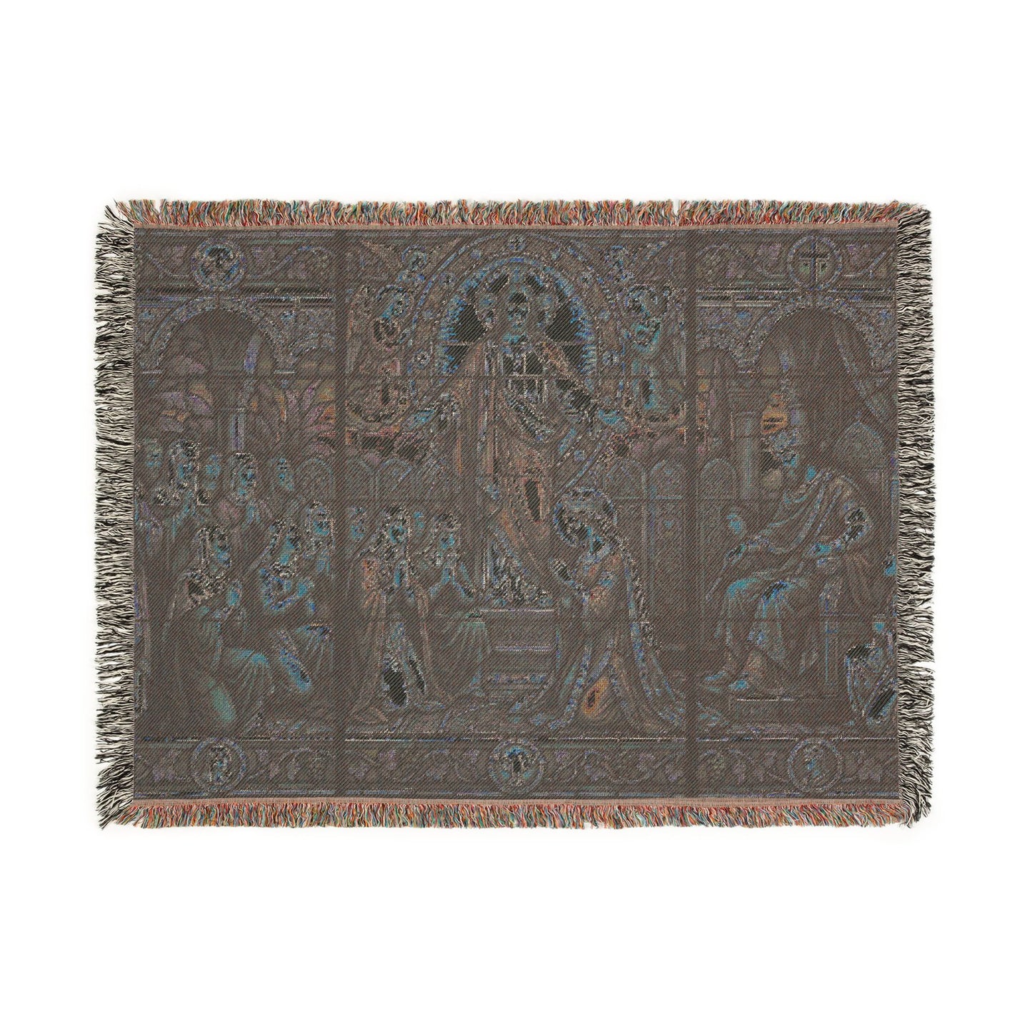 “For Such a Time As This - Esther Before King Ahasuerus” - Woven Blanket