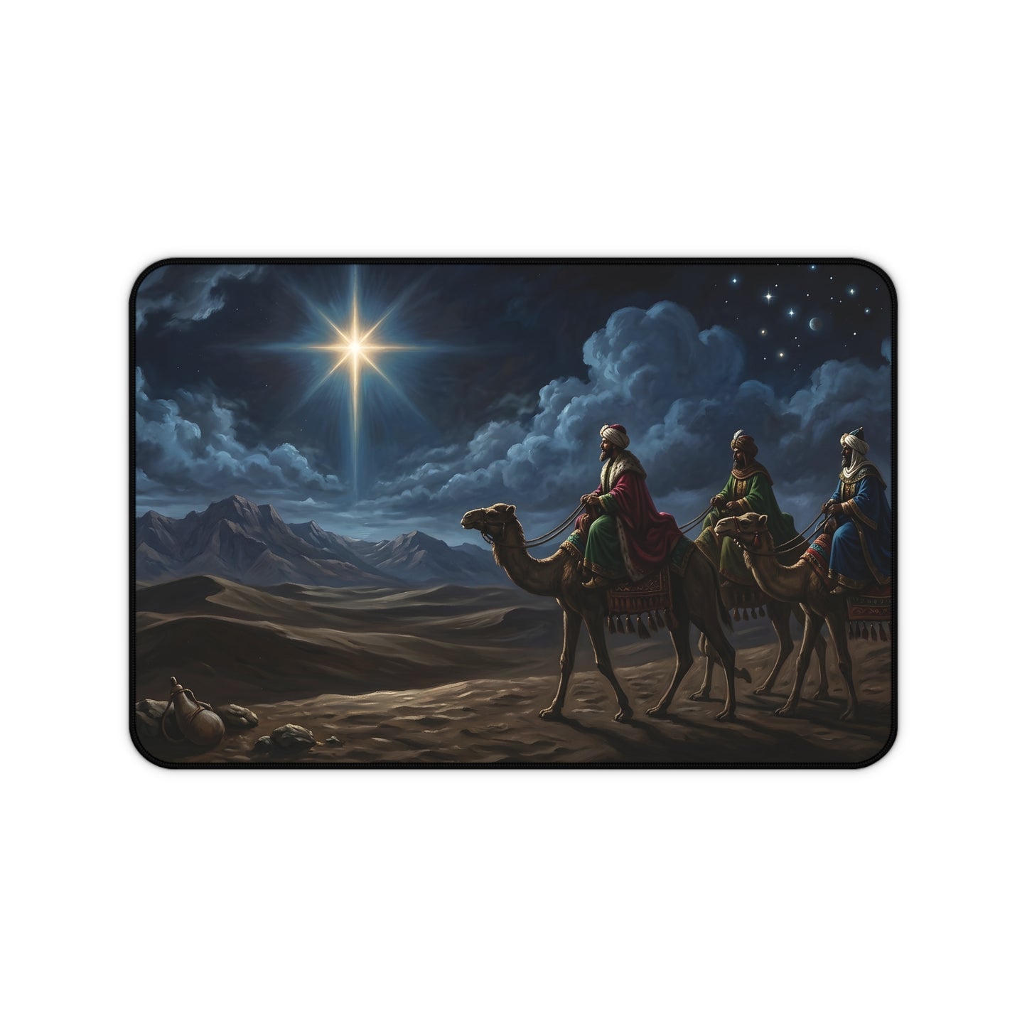 “Journey to Bethlehem - Wise Men Follow the Star” - Desk Mat