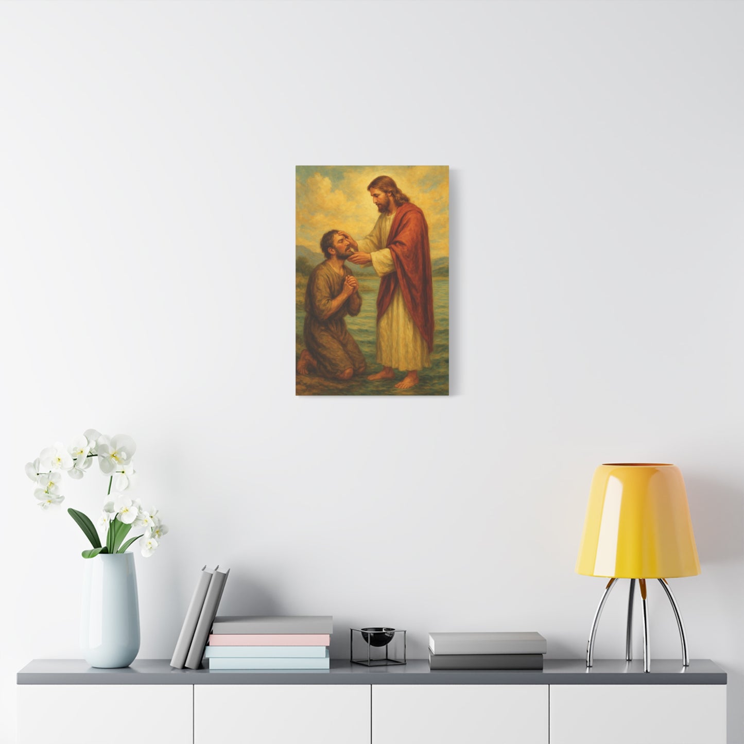 “Eyes Opened – Jesus Heals the Blind Man” - Canvas Art