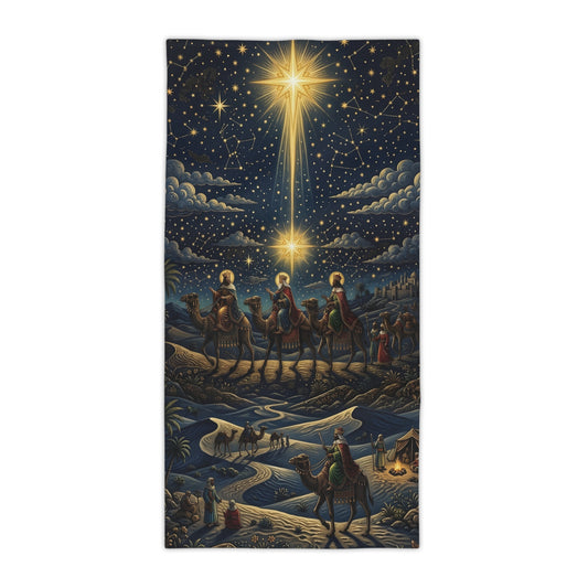 “Star of Wonder - Journey of the Magi” - Beach Towel