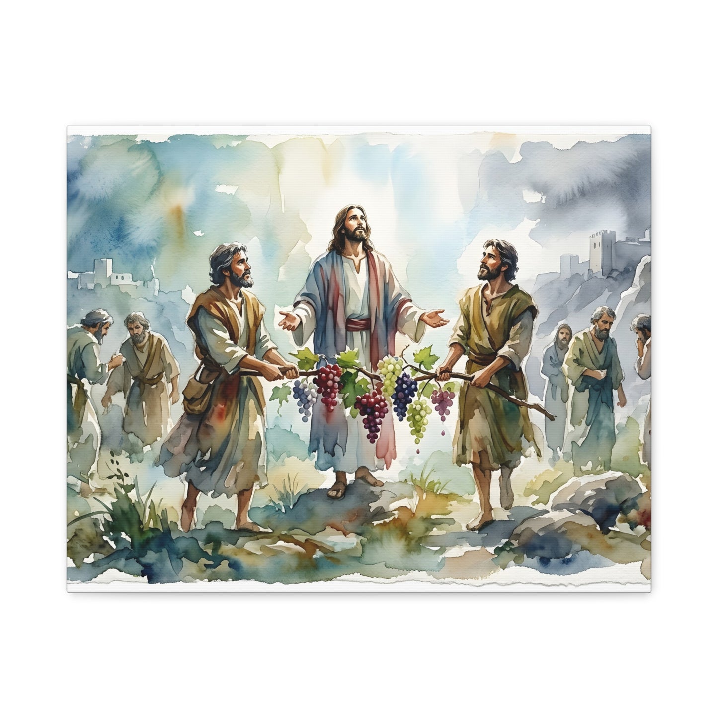 “Promised Land - The Spies Return from Canaan” - Canvas Art