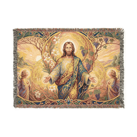 “New Mercies Every Morning - Golden Dawn of Hope” - Woven Blanket