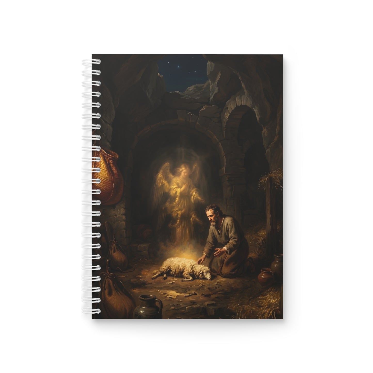 “Gideon's Fleece - Seeking Confirmation from God” - Spiral Notebook