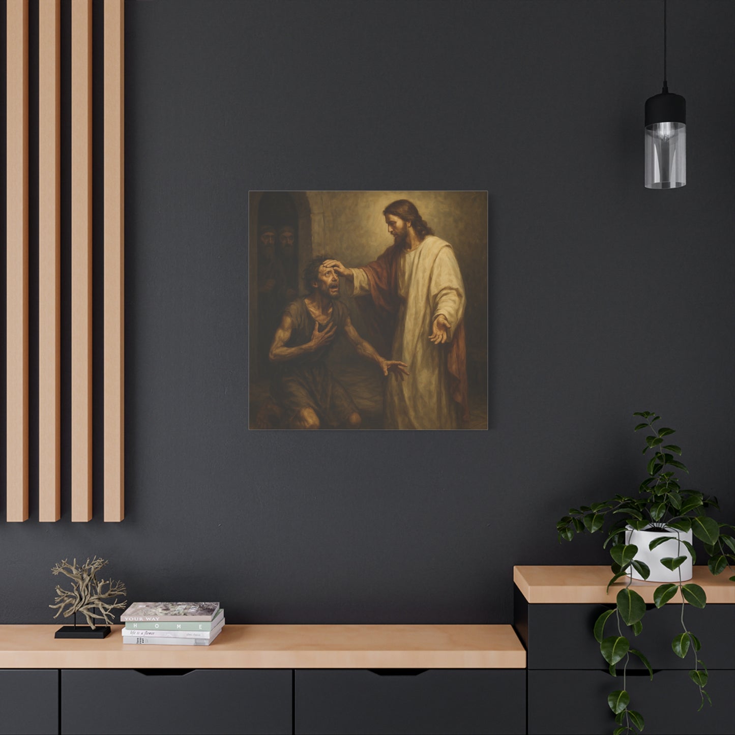 “Freedom Restored – Jesus Heals the Demon-Possessed Man” - Canvas Art