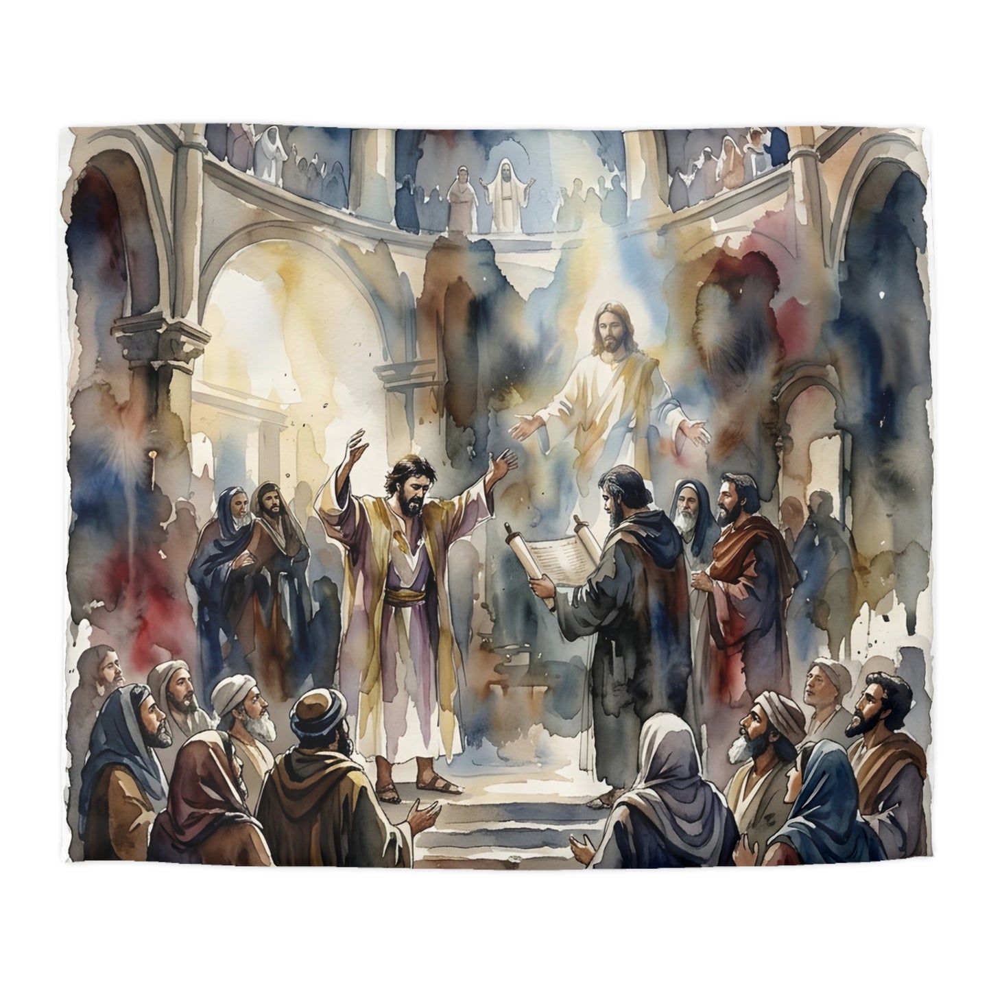 “Hearts Unveiled - Josiah's Repentance” - Duvet Cover