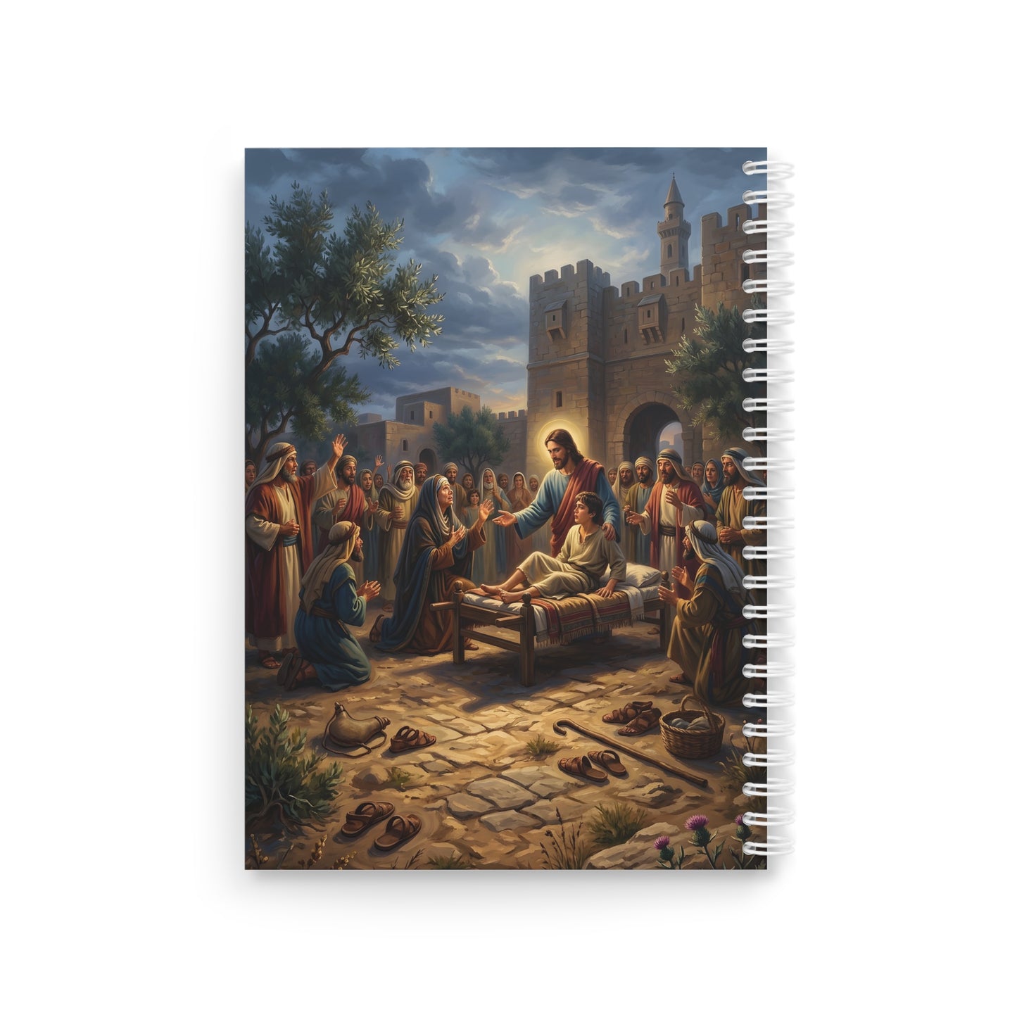 “Arise, Young Man - Resurrection at Nain” - Spiral Notebook
