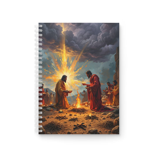 “Righteous Offering - Cain and Abel's Sacrifices” - Spiral Notebook