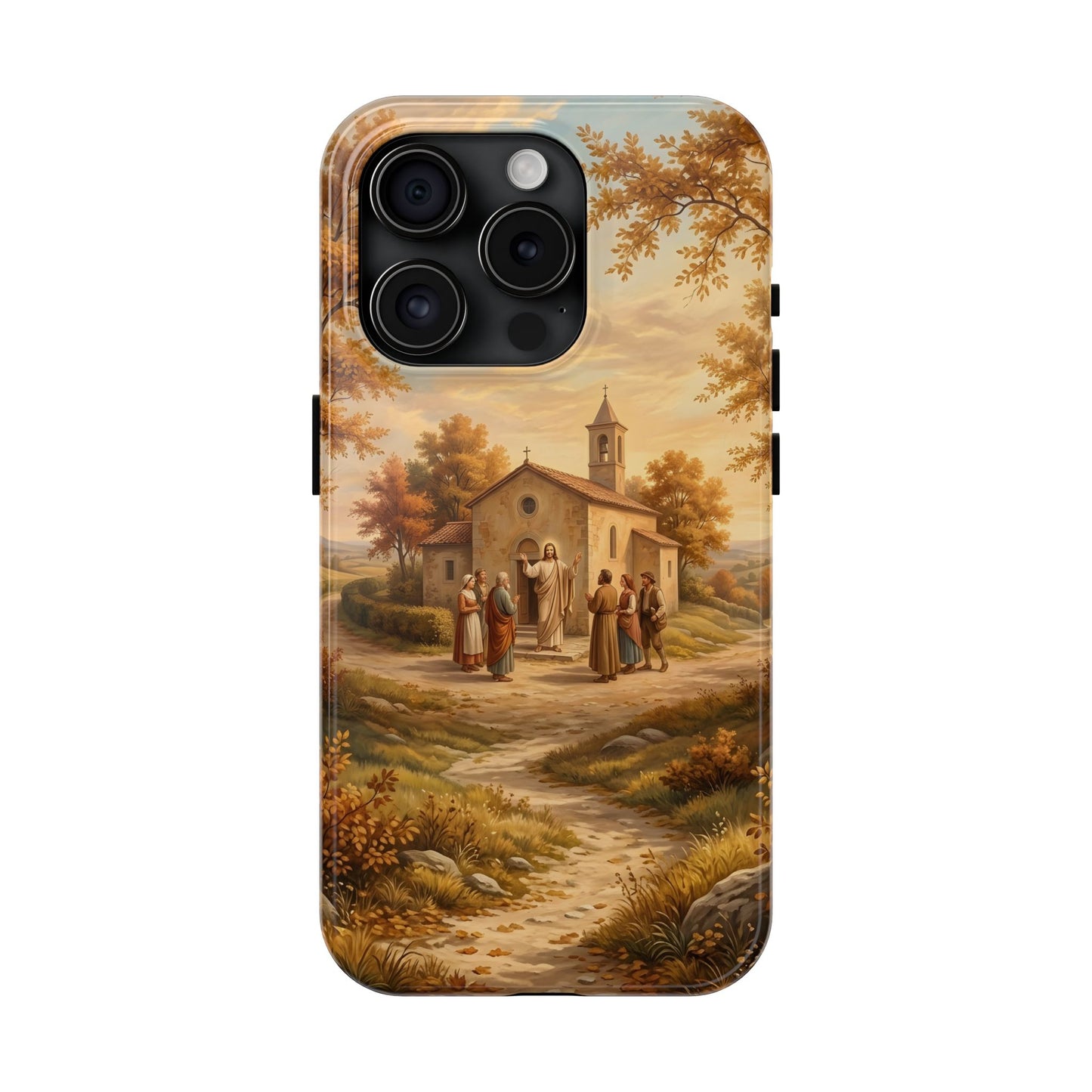 “Sanctuary in Serenity - Autumn's Golden Embrace” - Phone Case