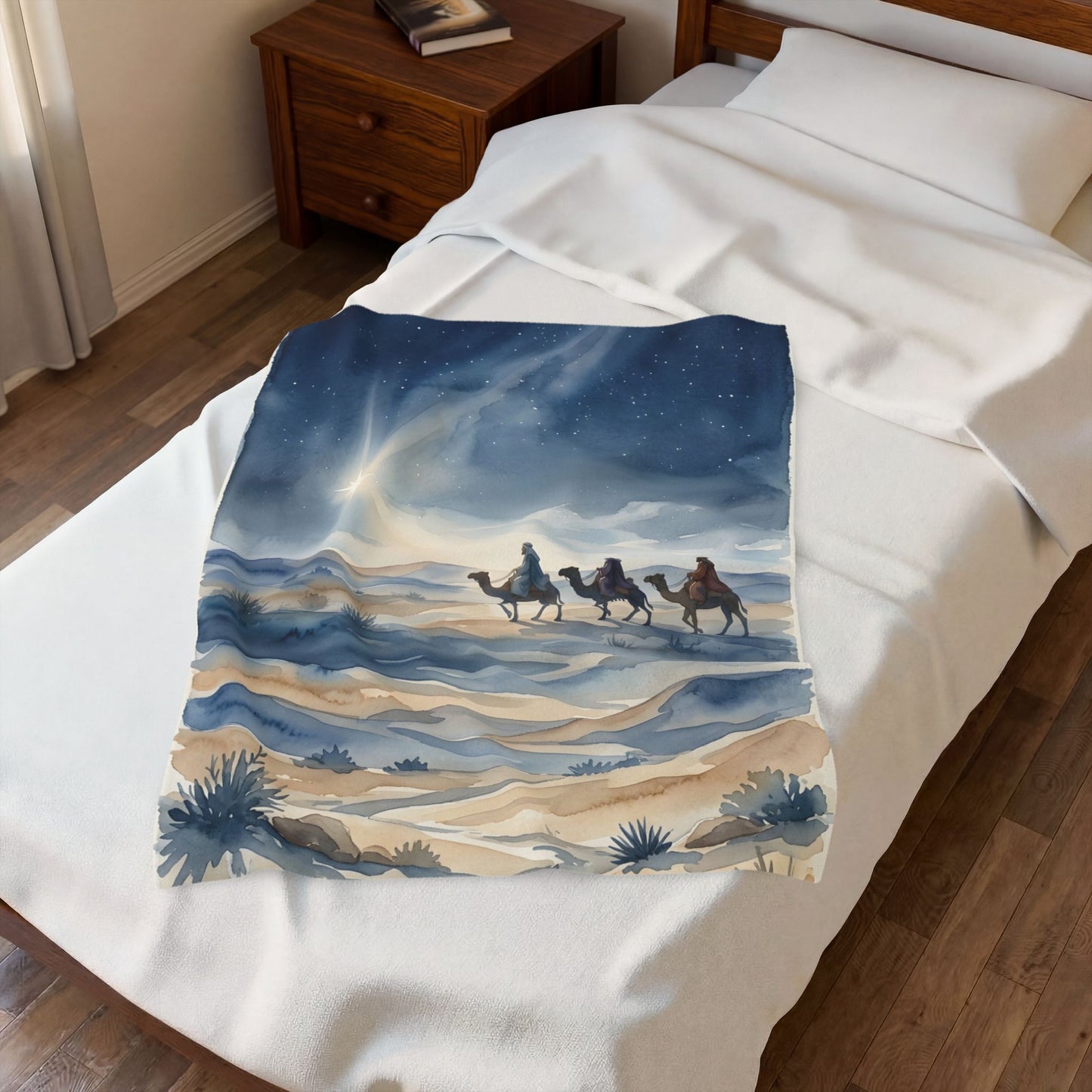 “Star of Wonder - Journey of the Magi” - Plush Blanket