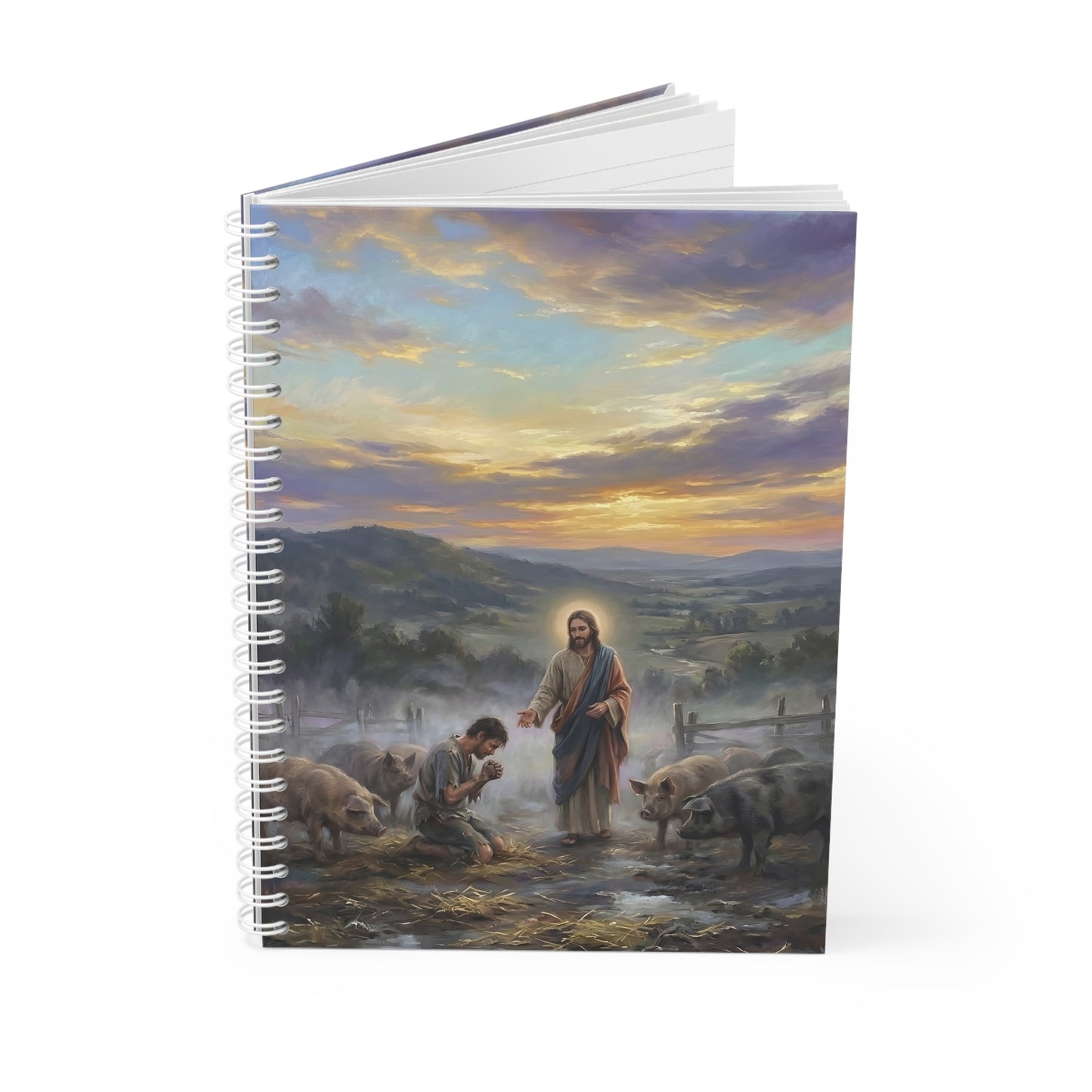 “Turning Point - The Prodigal Son's Repentance” - Spiral Notebook