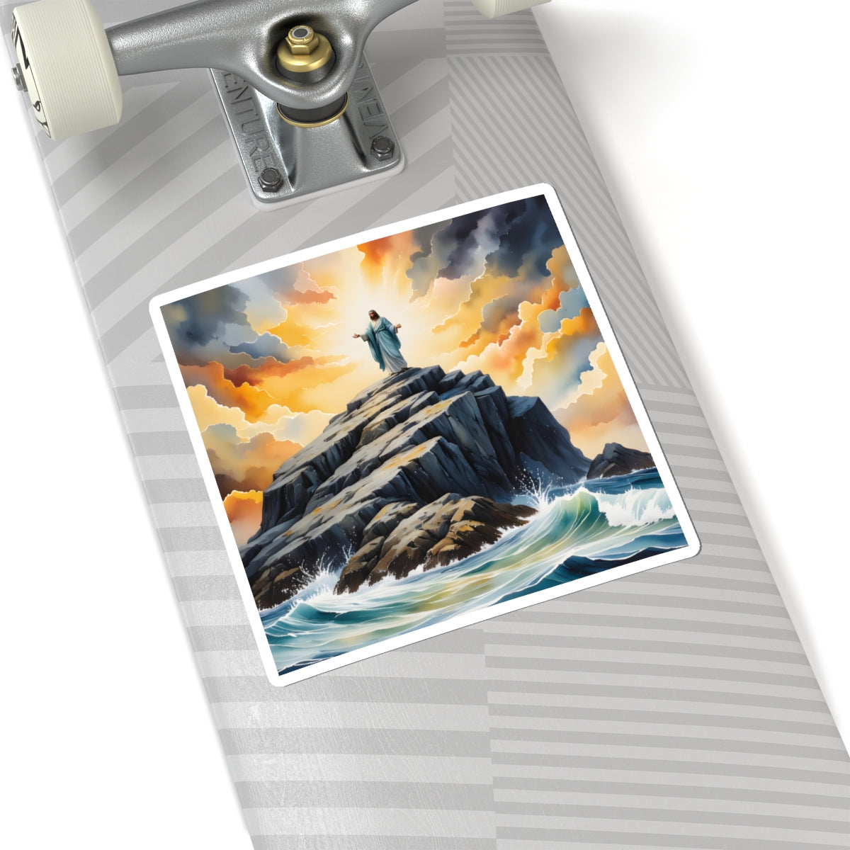 “My Refuge and Strength - Rock in the Storm” - Sticker