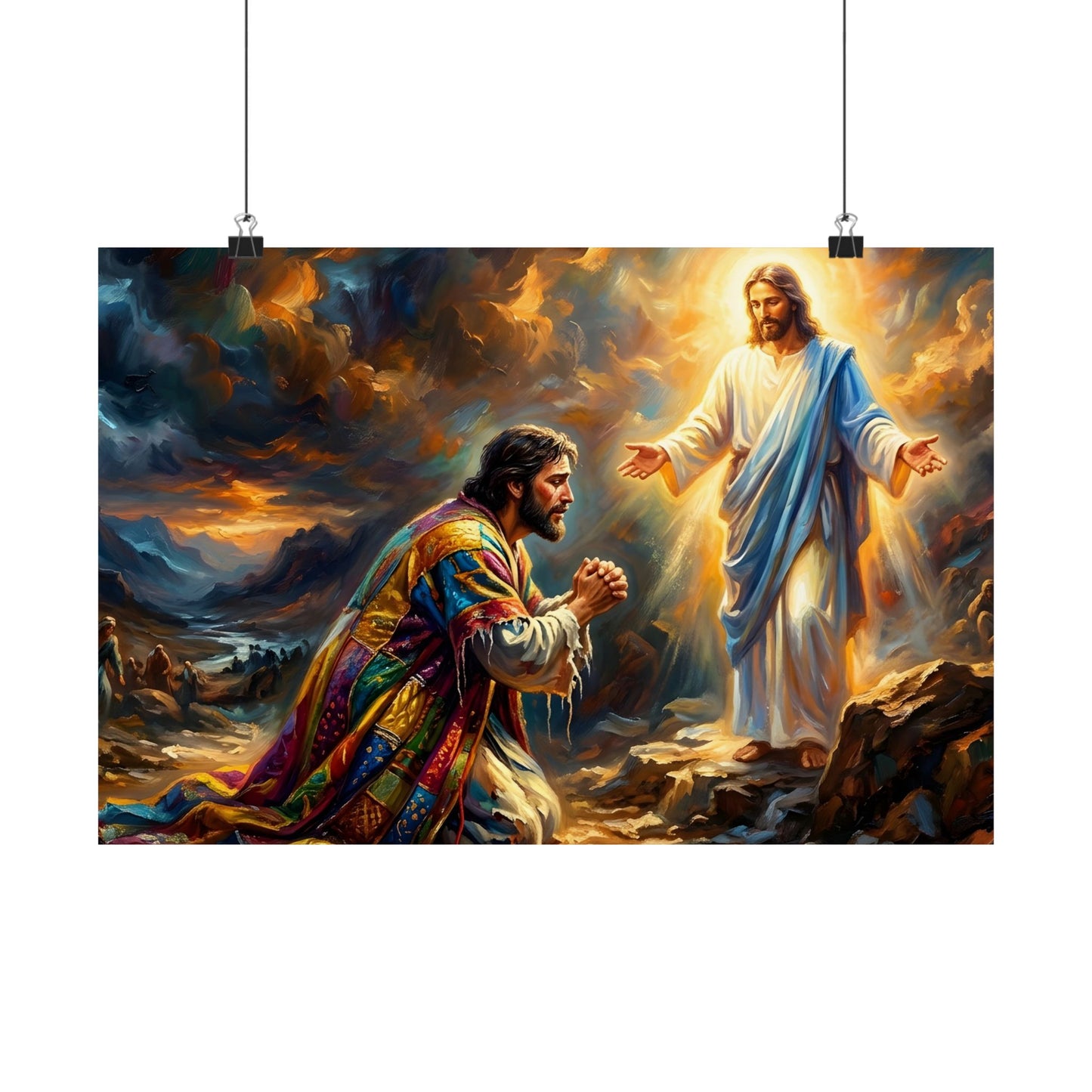 “Coat of Many Colors - Joseph's Enduring Faith” - Poster