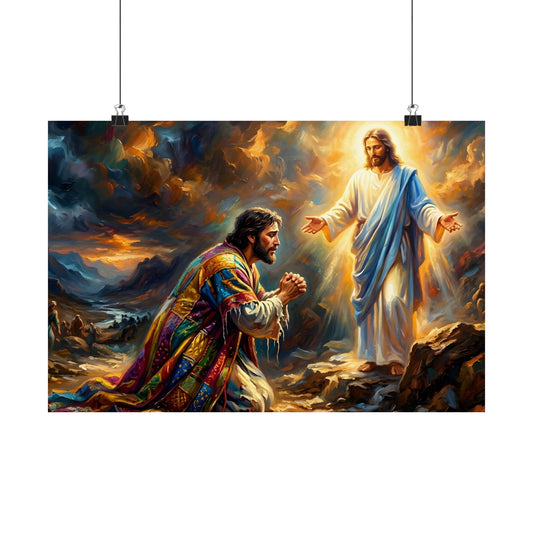 “Coat of Many Colors - Joseph's Enduring Faith” - Poster