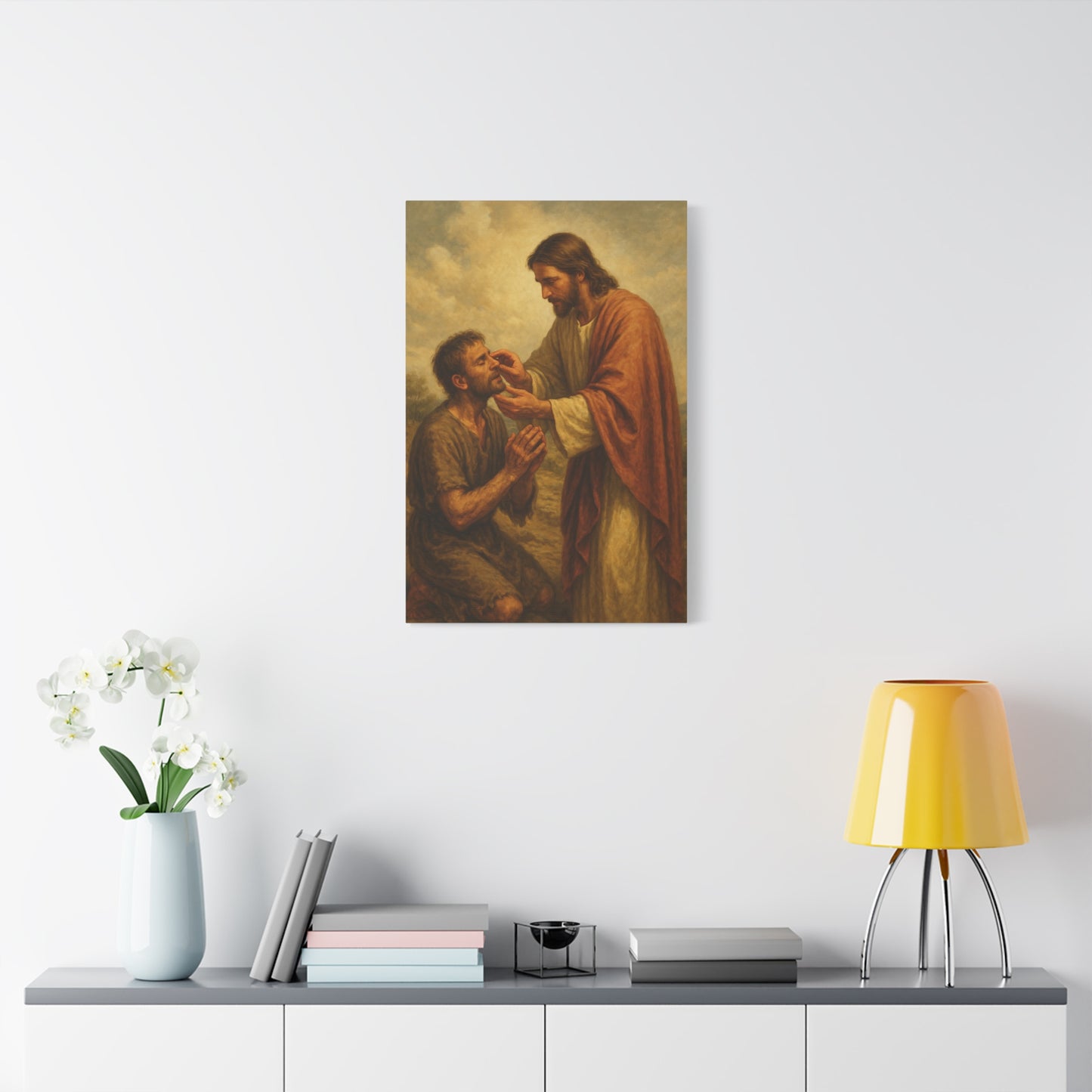 “Ephphatha – Jesus Heals a Deaf and Mute Man” - Canvas Art