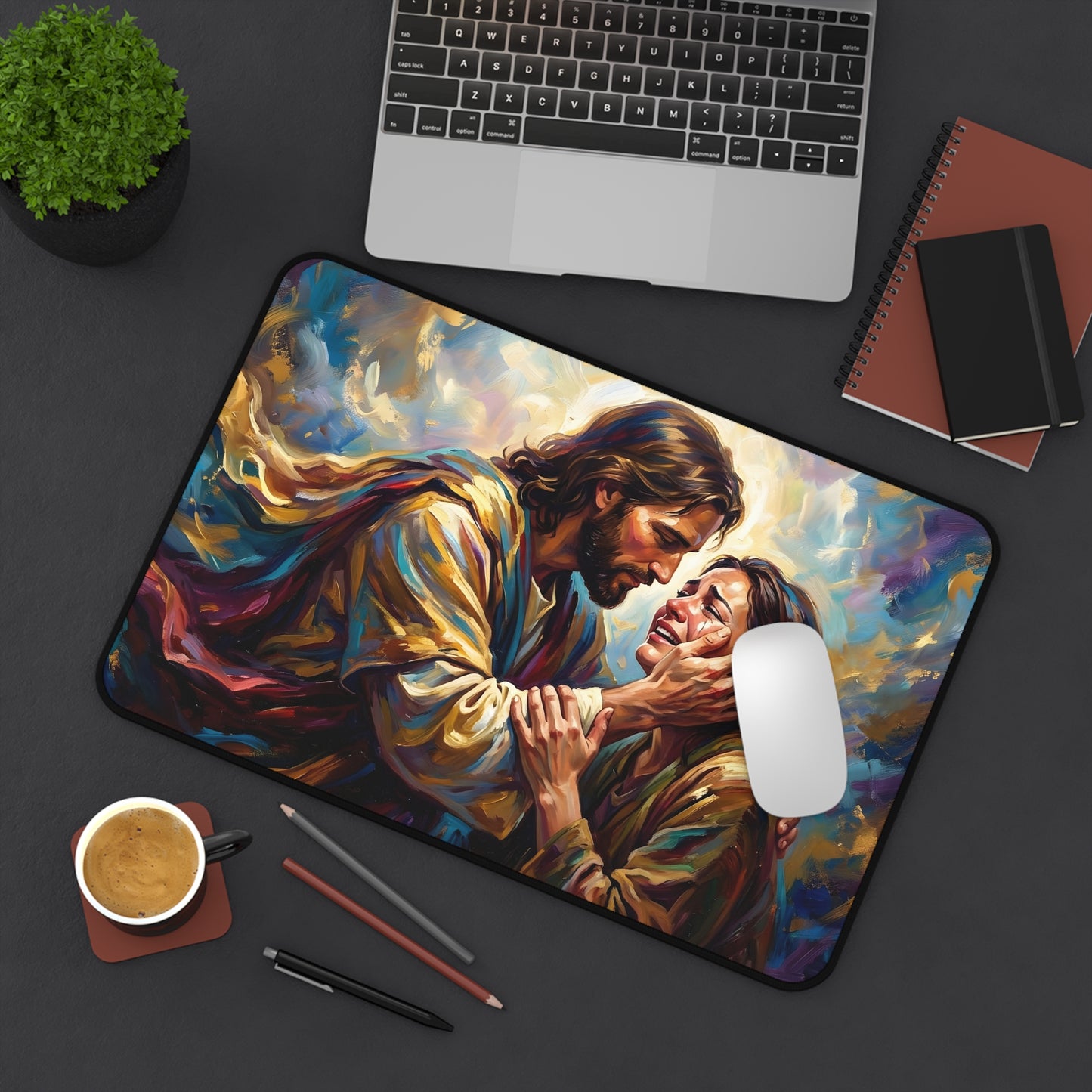 “No More Tears - God's Eternal Comfort” - Desk Mat