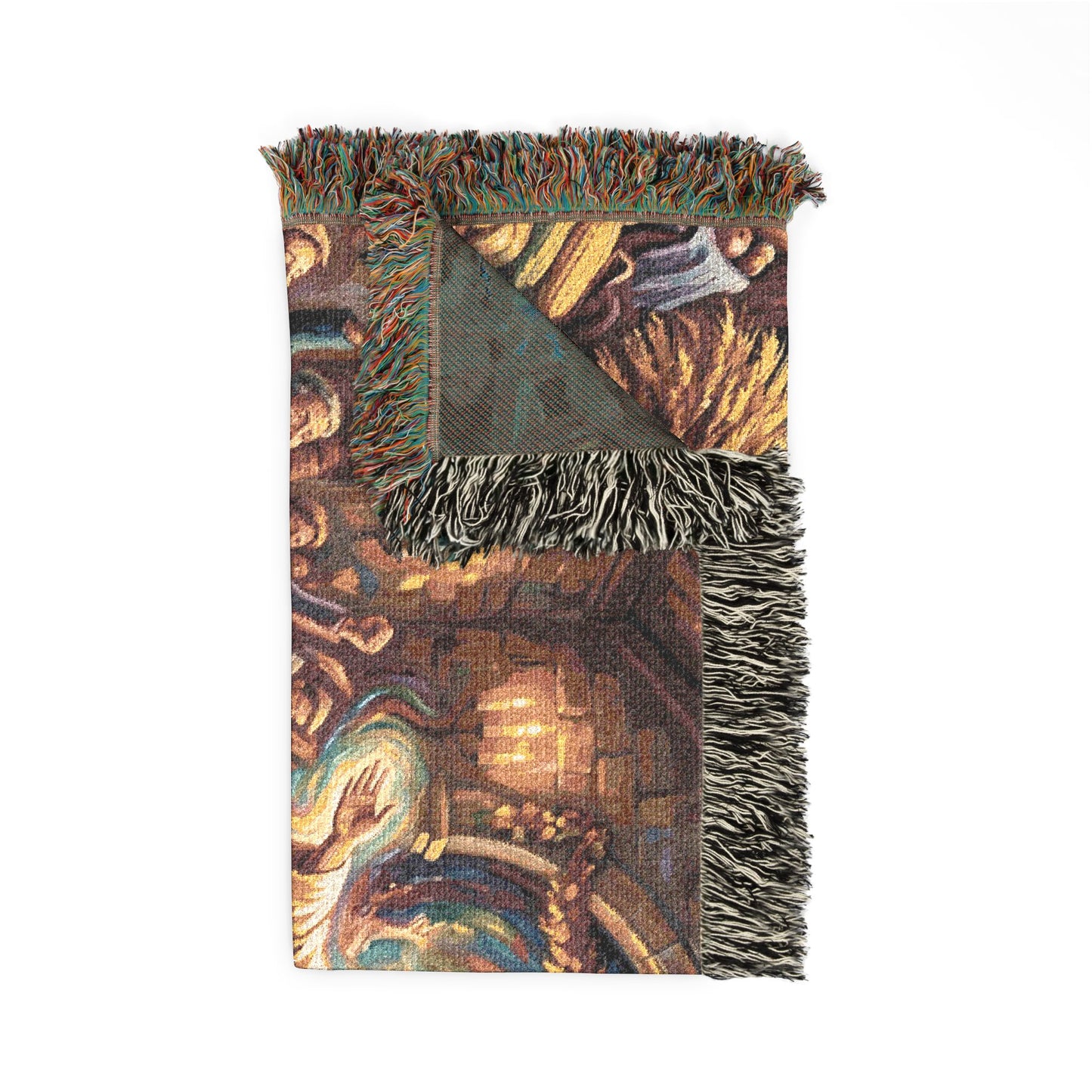 “Bountiful Blessings - A Harvest of Thanksgiving” - Woven Blanket