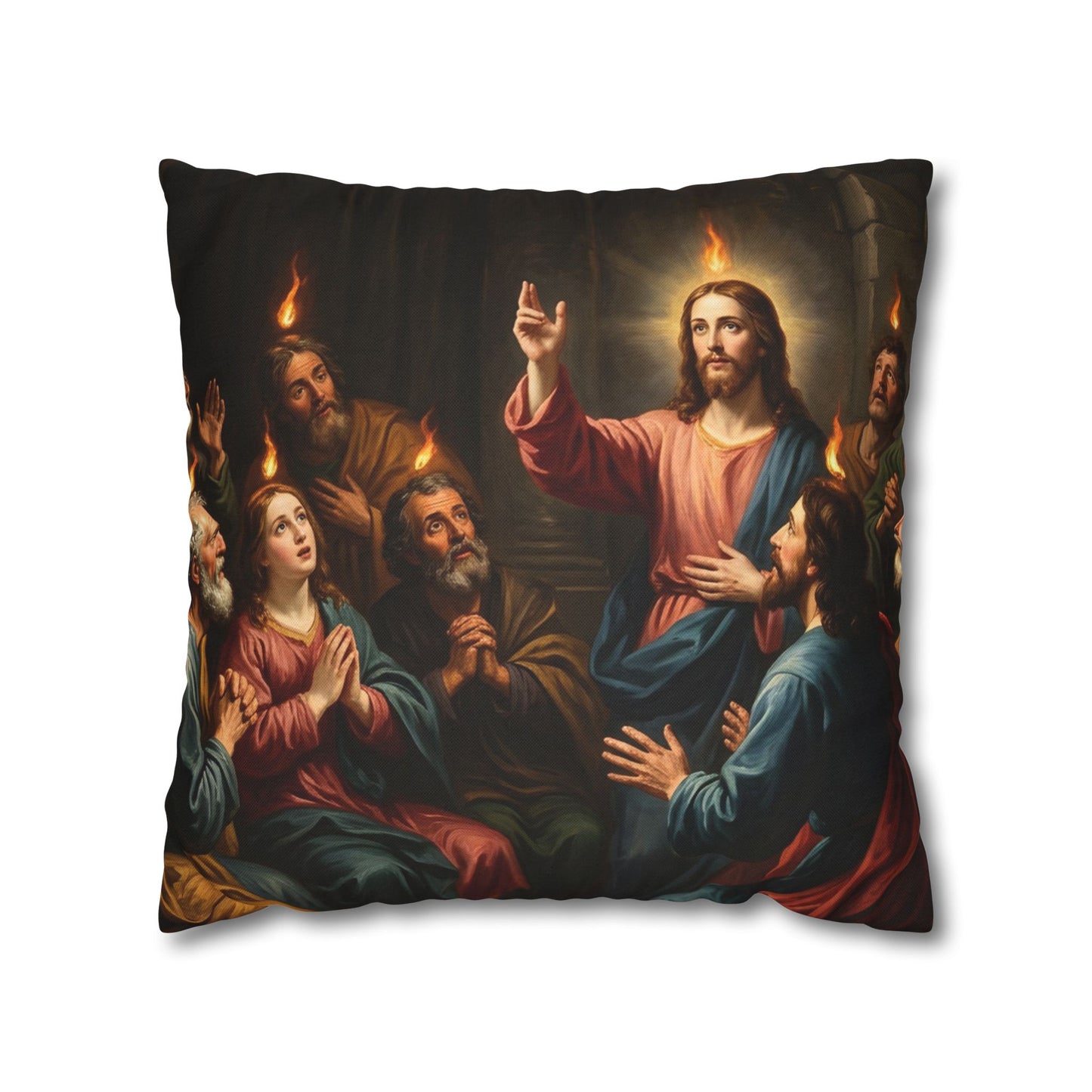 “Tongues of Fire - The Pentecost Outpouring” - Pillowcase