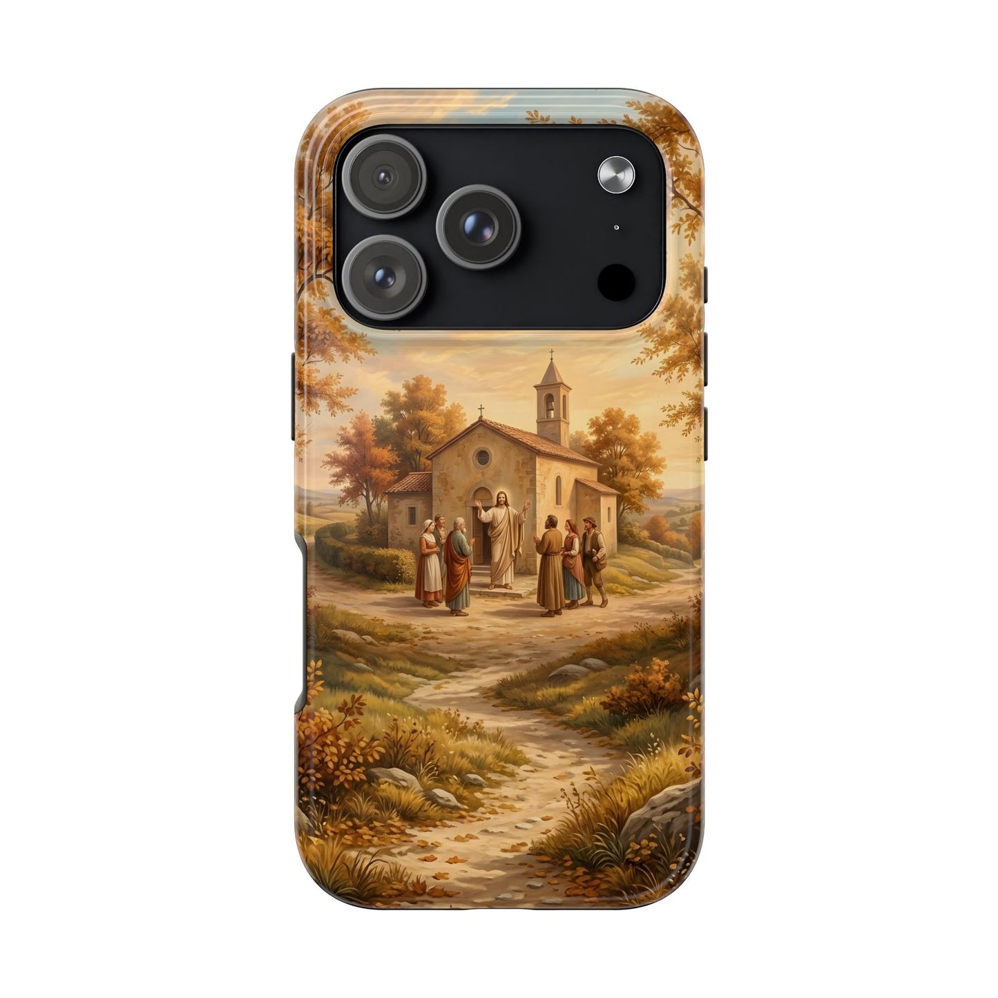“Sanctuary in Serenity - Autumn's Golden Embrace” - Phone Case