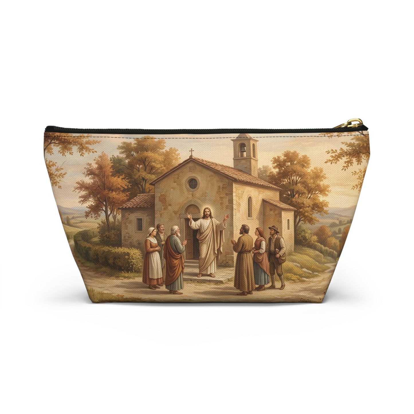 “Sanctuary in Serenity - Autumn's Golden Embrace” - Accessory Pouch