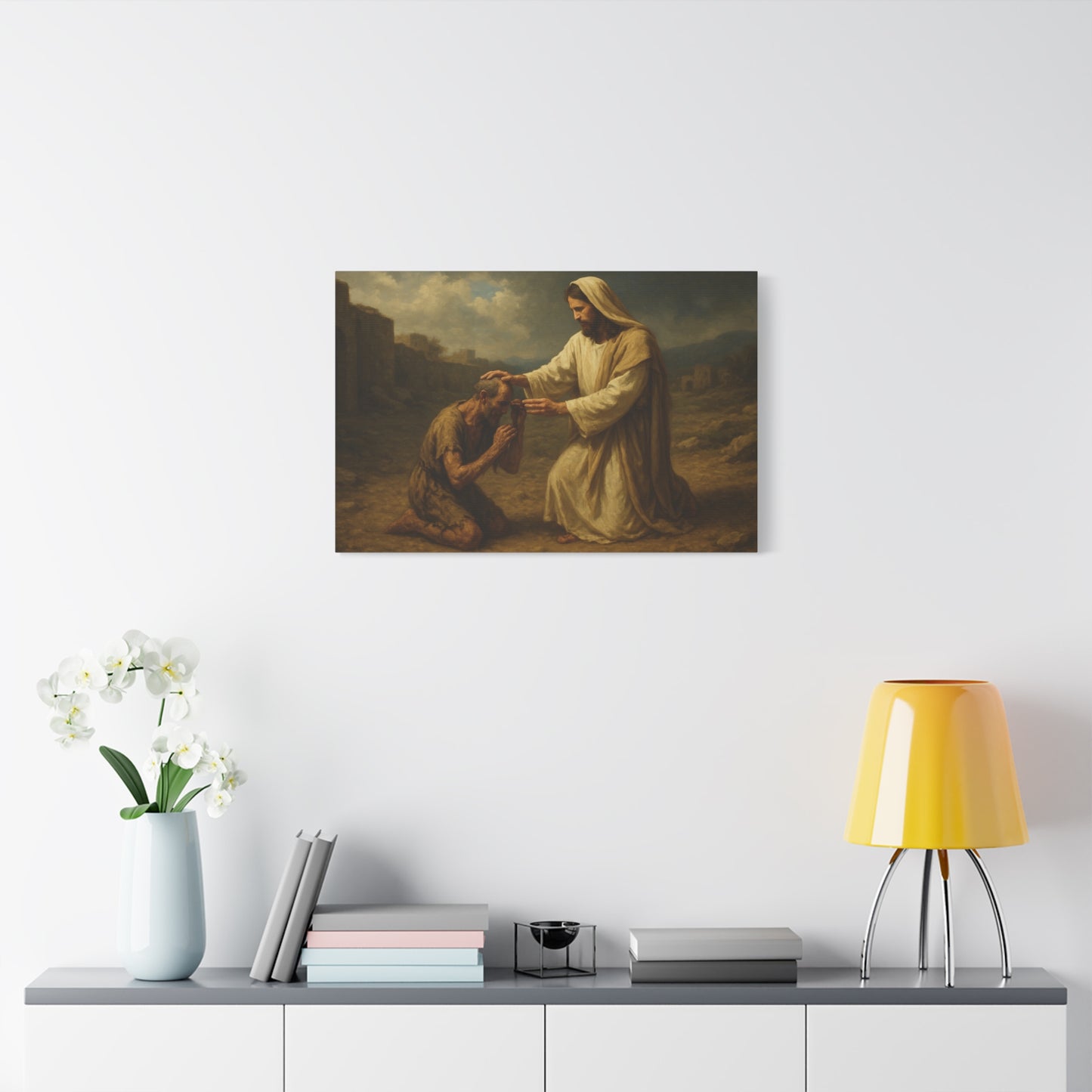 “Stretch Out Your Hand – Jesus Heals the Withered Hand” - Canvas Art