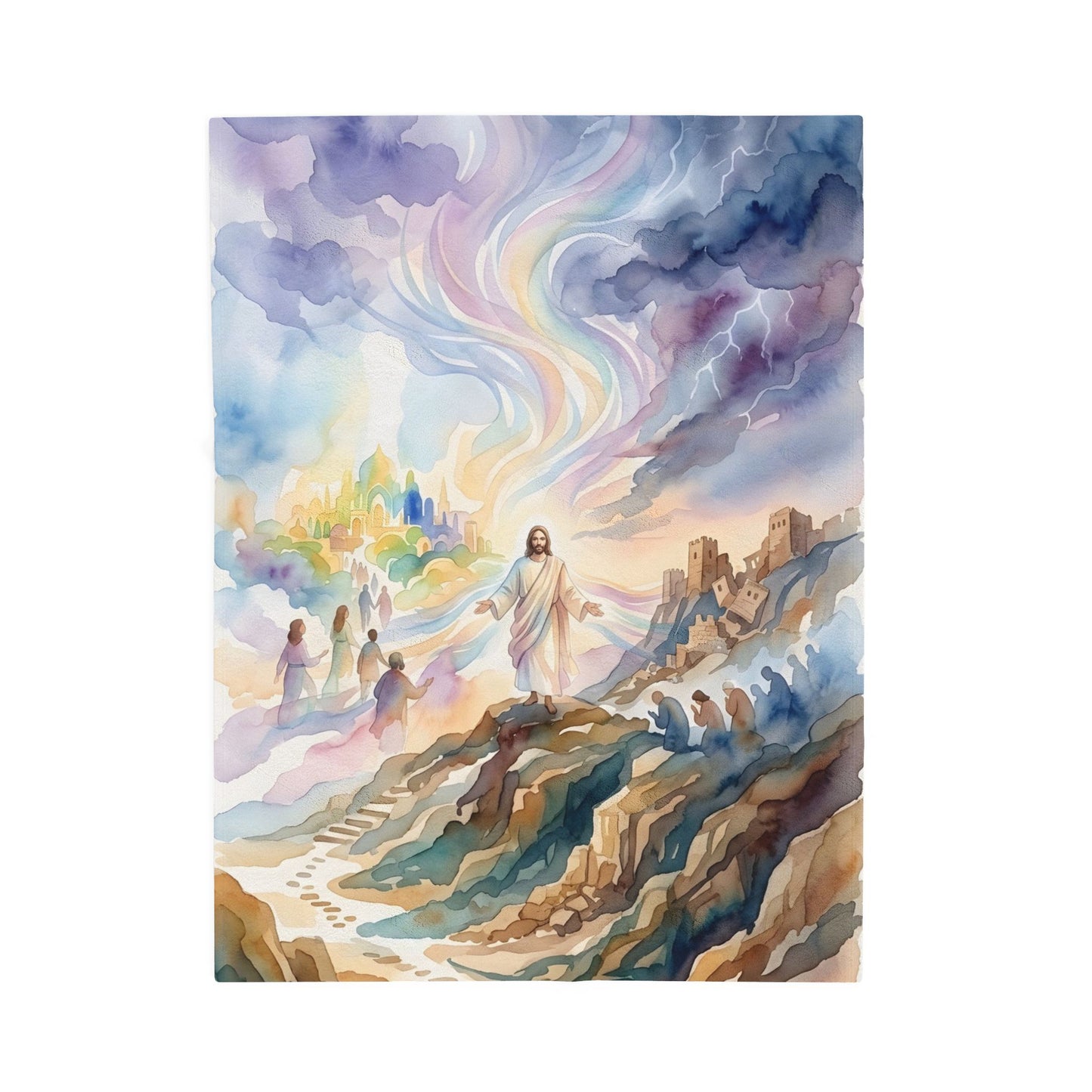 “Pride's Downfall - Obadiah's Prophecy” - Plush Blanket
