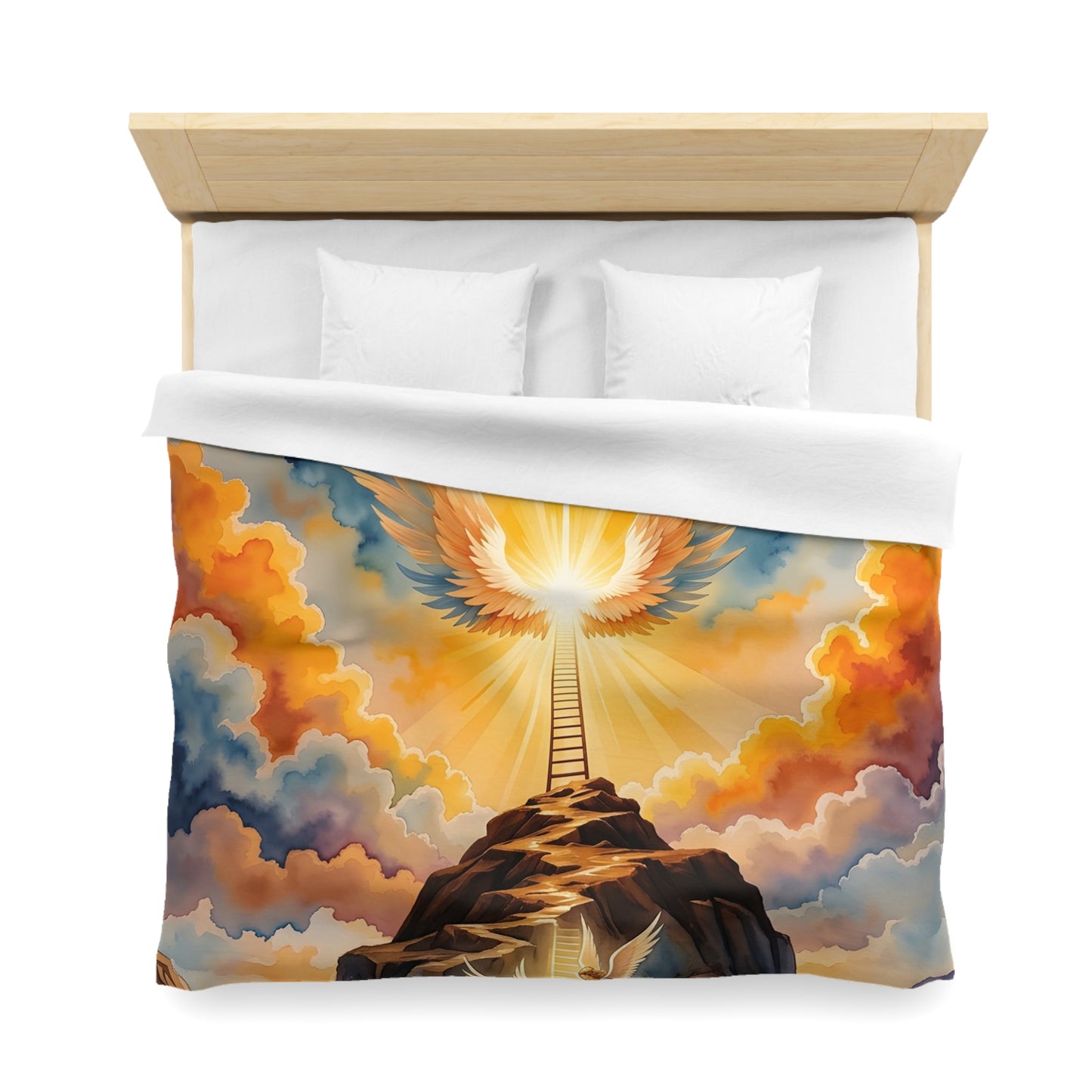 “Jacob's Gate - Angels Ascending and Descending” - Duvet Cover