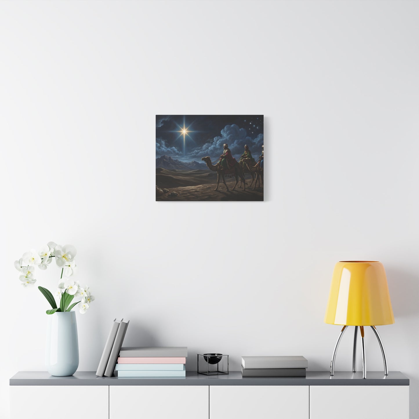 “Journey to Bethlehem - Wise Men Follow the Star” - Canvas Art