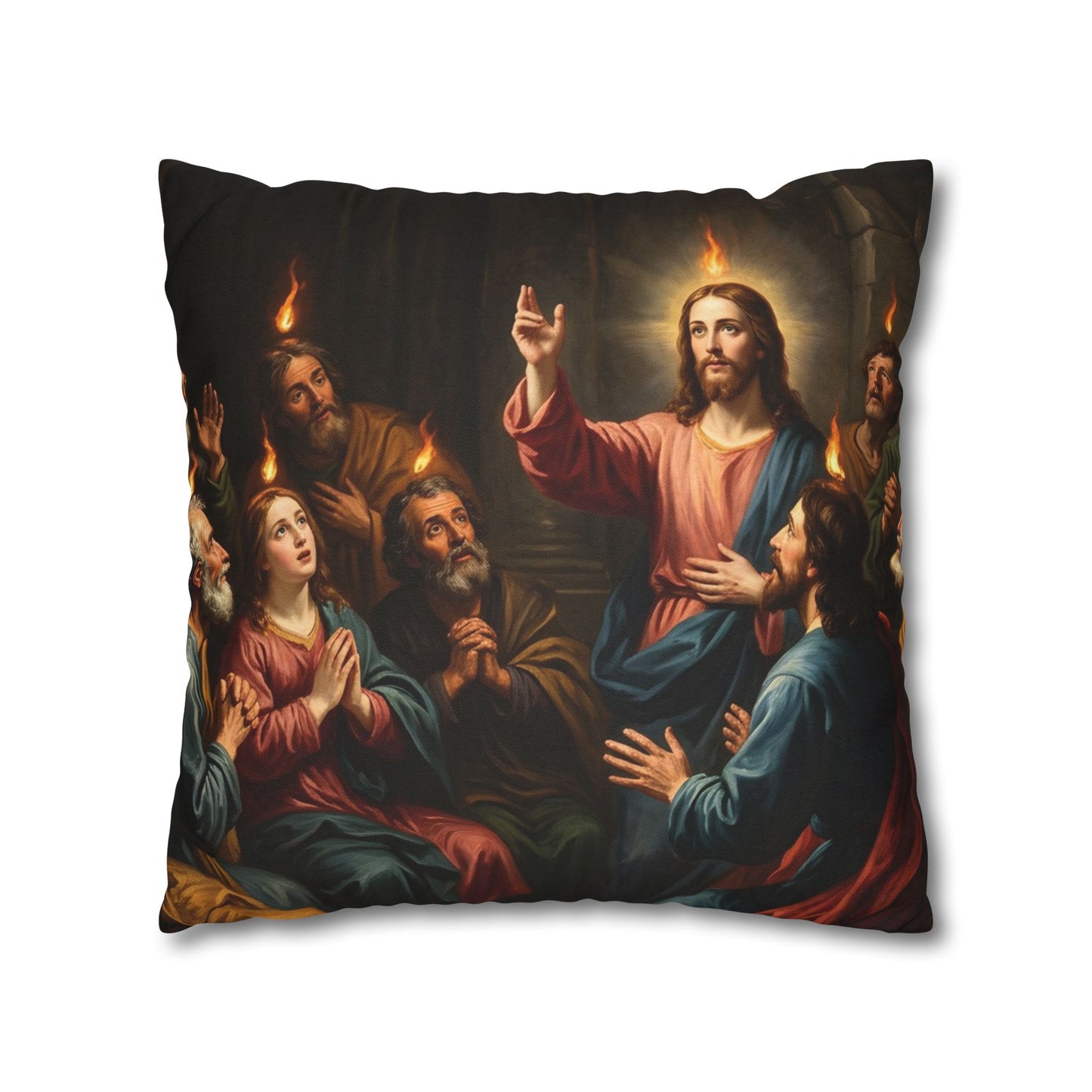 “Tongues of Fire - The Pentecost Outpouring” - Pillowcase