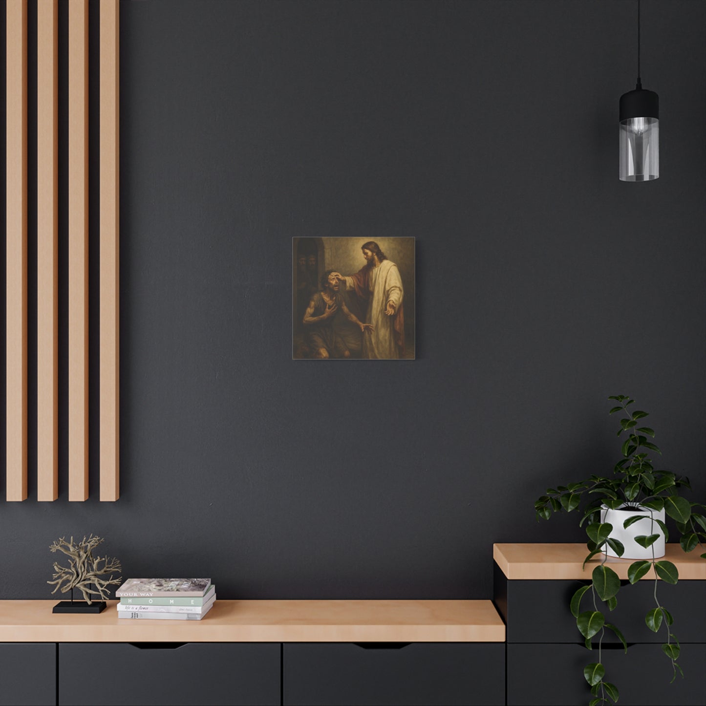 “Freedom Restored – Jesus Heals the Demon-Possessed Man” - Canvas Art