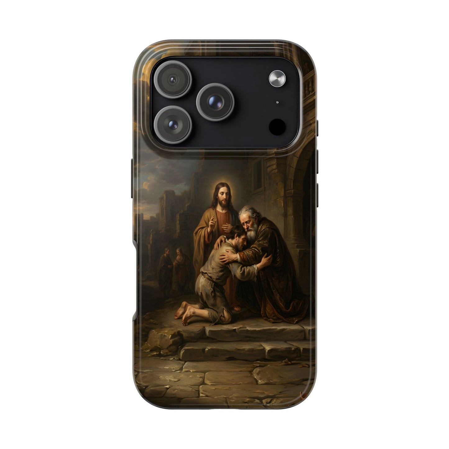 The prodigal son running toward his father - Phone Case