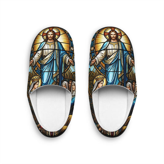 “For Such a Time As This - Esther Before King Ahasuerus” - Indoor Slippers