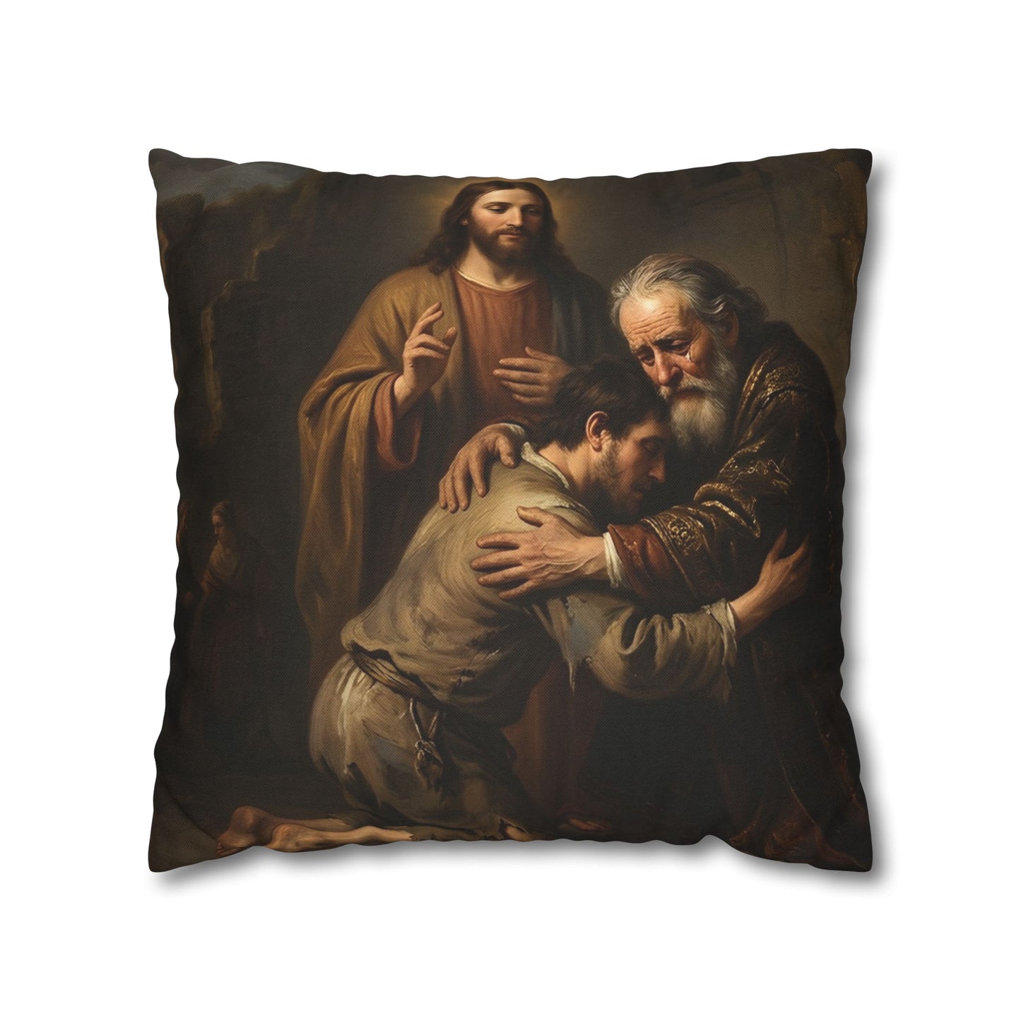 The prodigal son running toward his father - Pillowcase