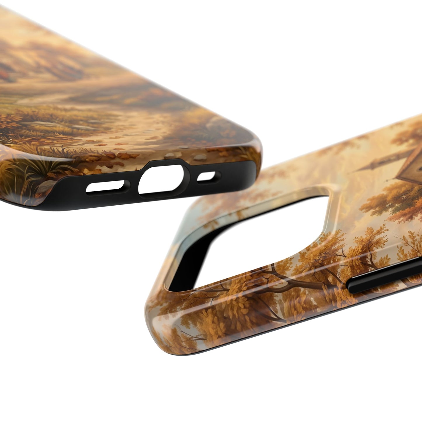 “Sanctuary in Serenity - Autumn's Golden Embrace” - Phone Case