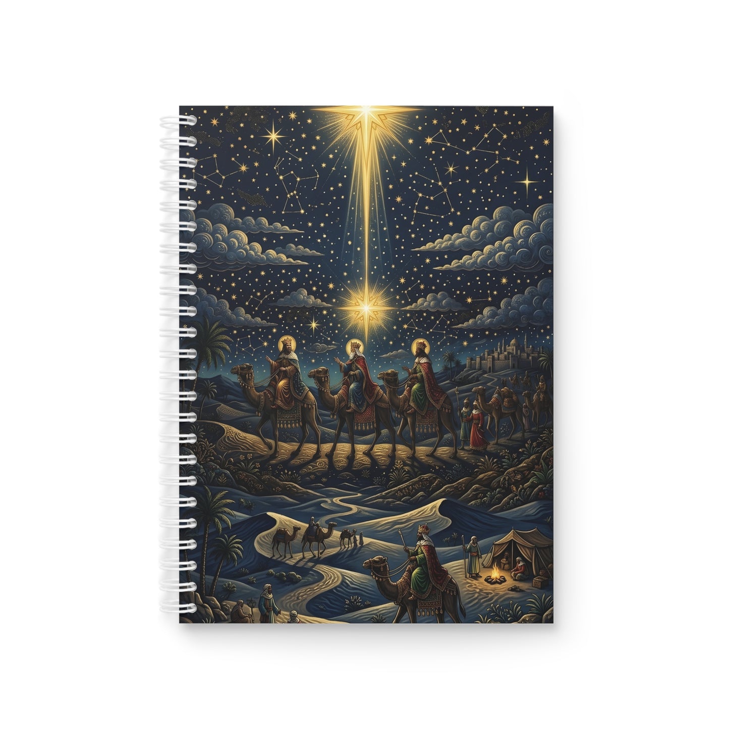 “Star of Wonder - Journey of the Magi” - Spiral Notebook
