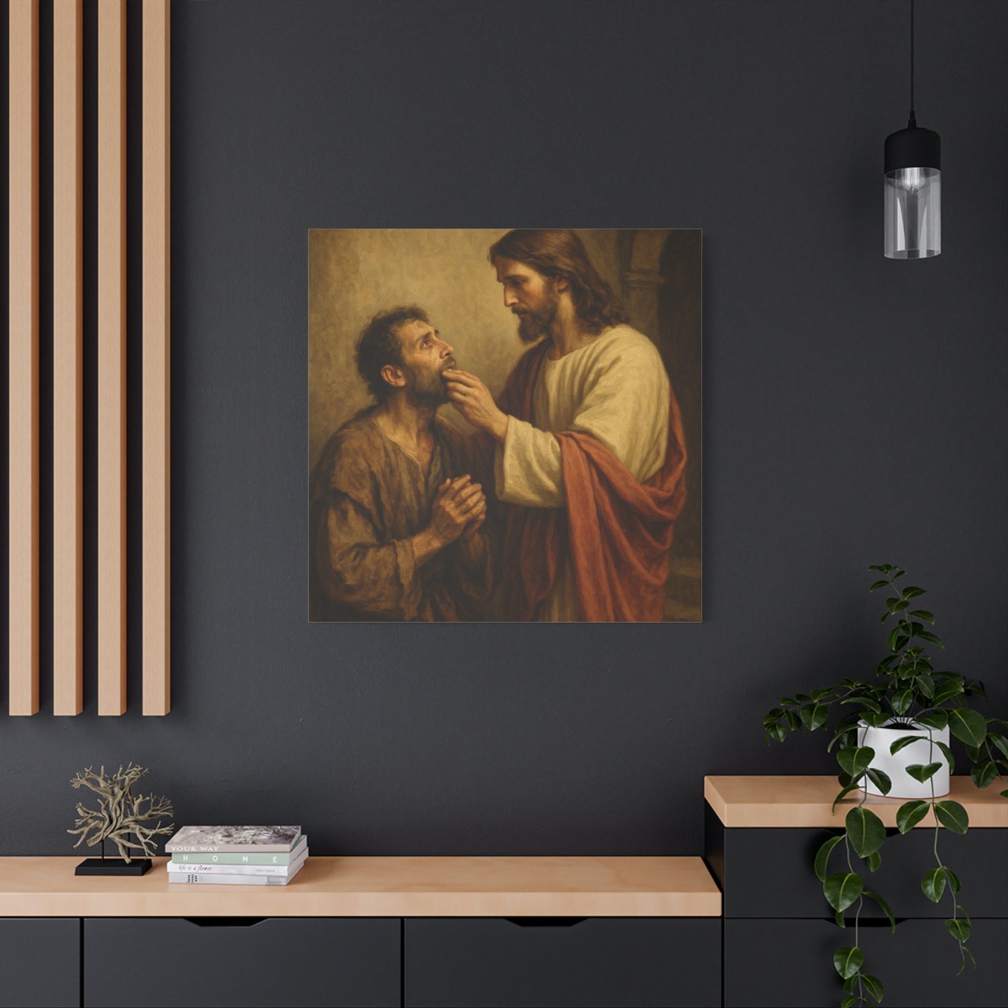“He Spoke Plainly – Jesus Loosens the Tongue of the Mute” - Canvas Art
