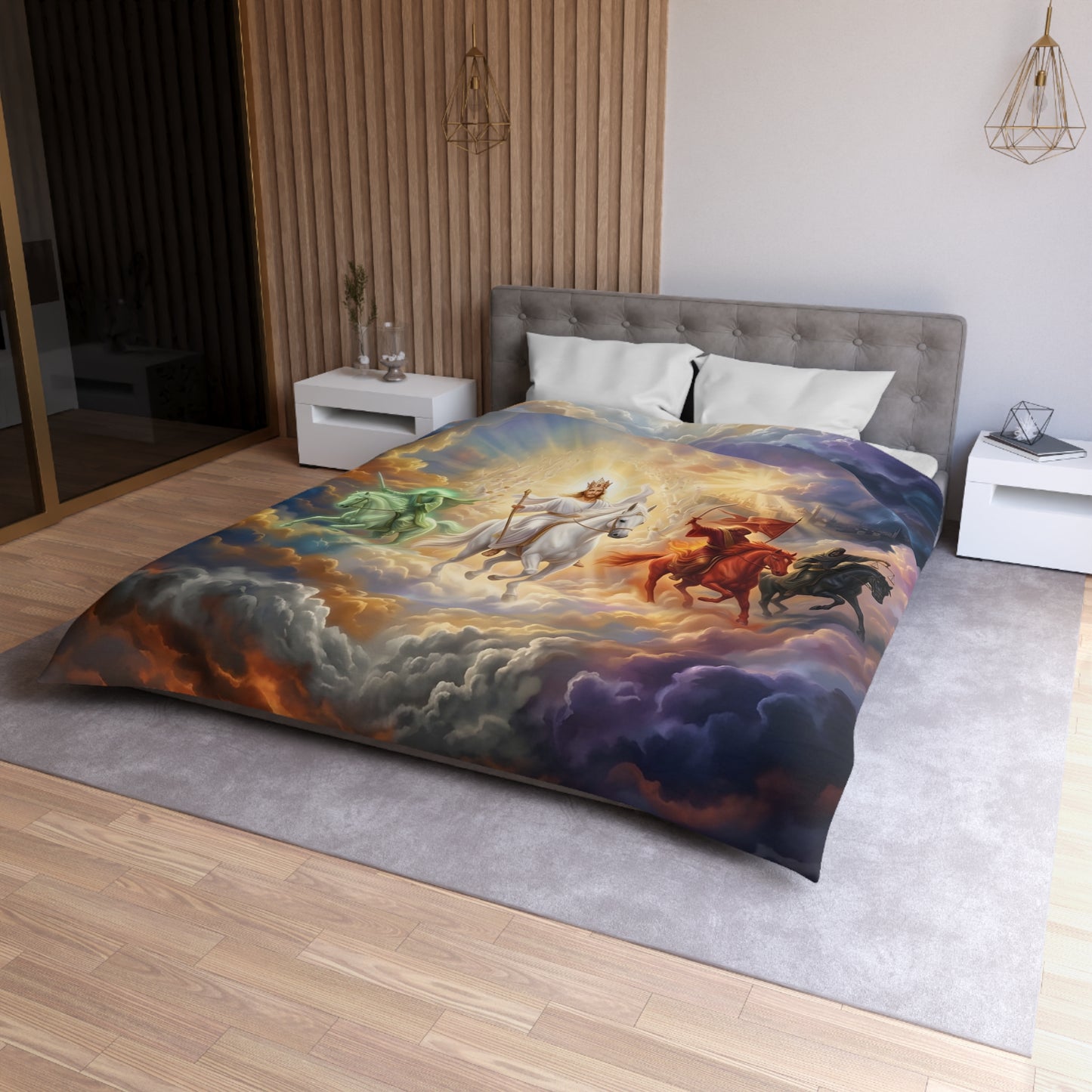 “Behold, A Pale Horse - The Four Horsemen” - Duvet Cover
