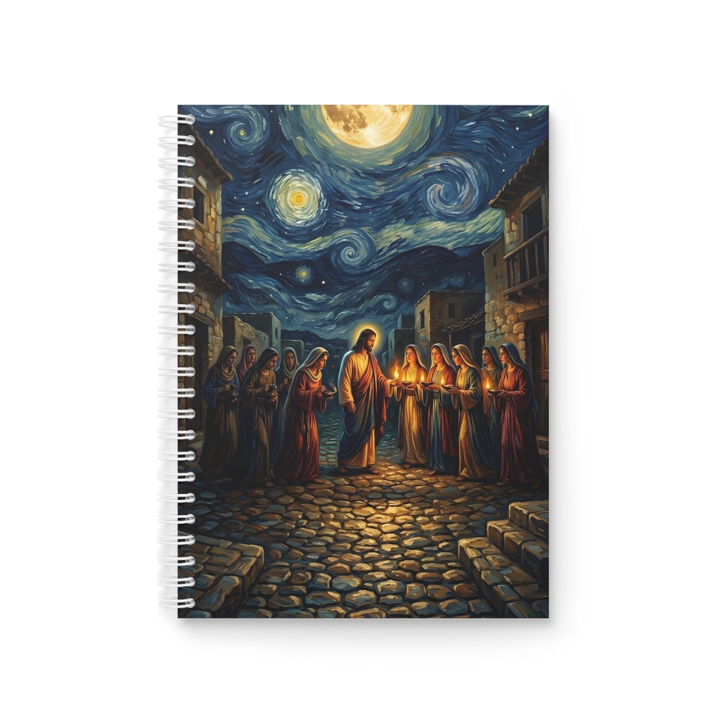 “Be Ready - Ten Virgins in Midnight Darkness” - Spiral Notebook