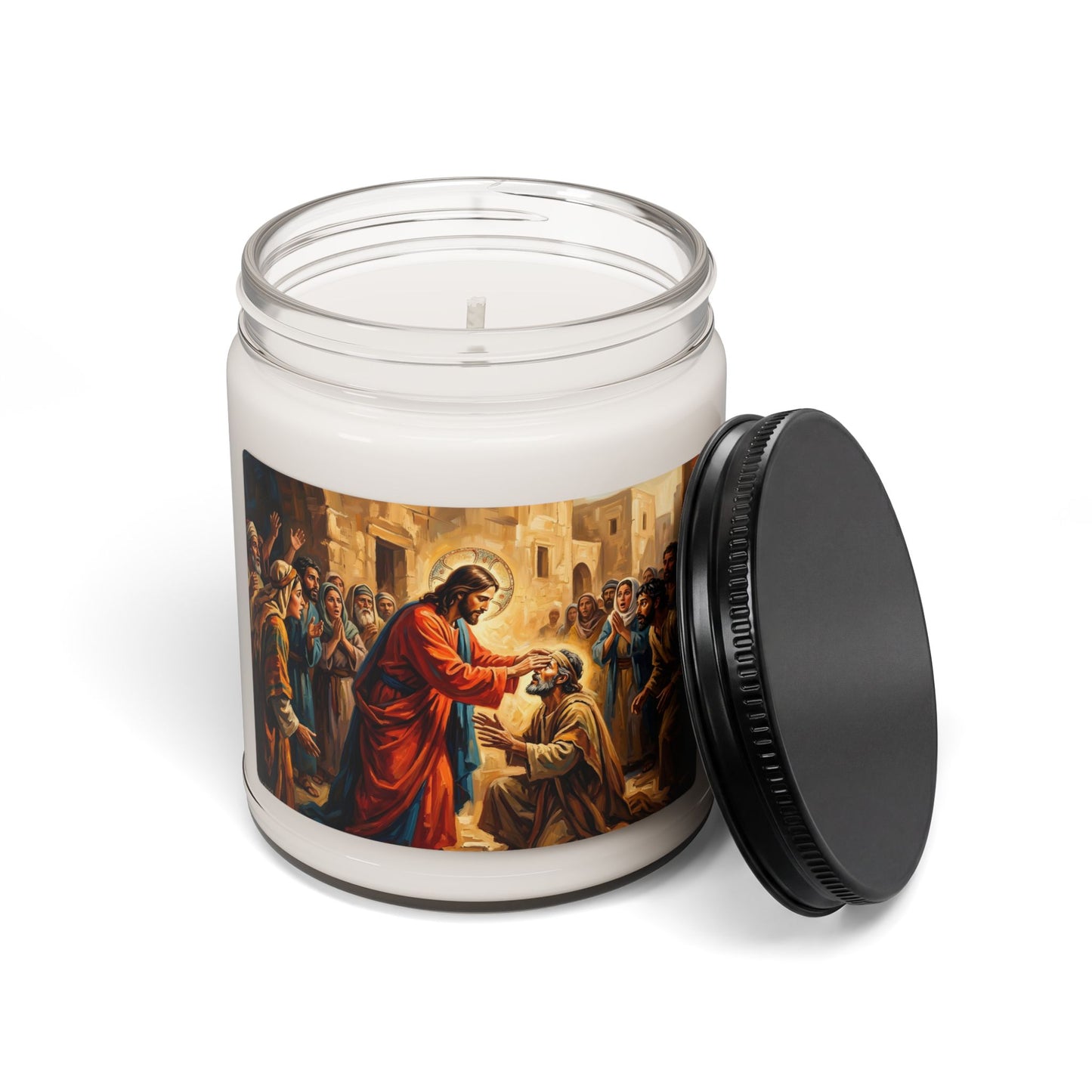 “He Opened My Eyes - Jesus Heals the Blind Man” - Scented Candle