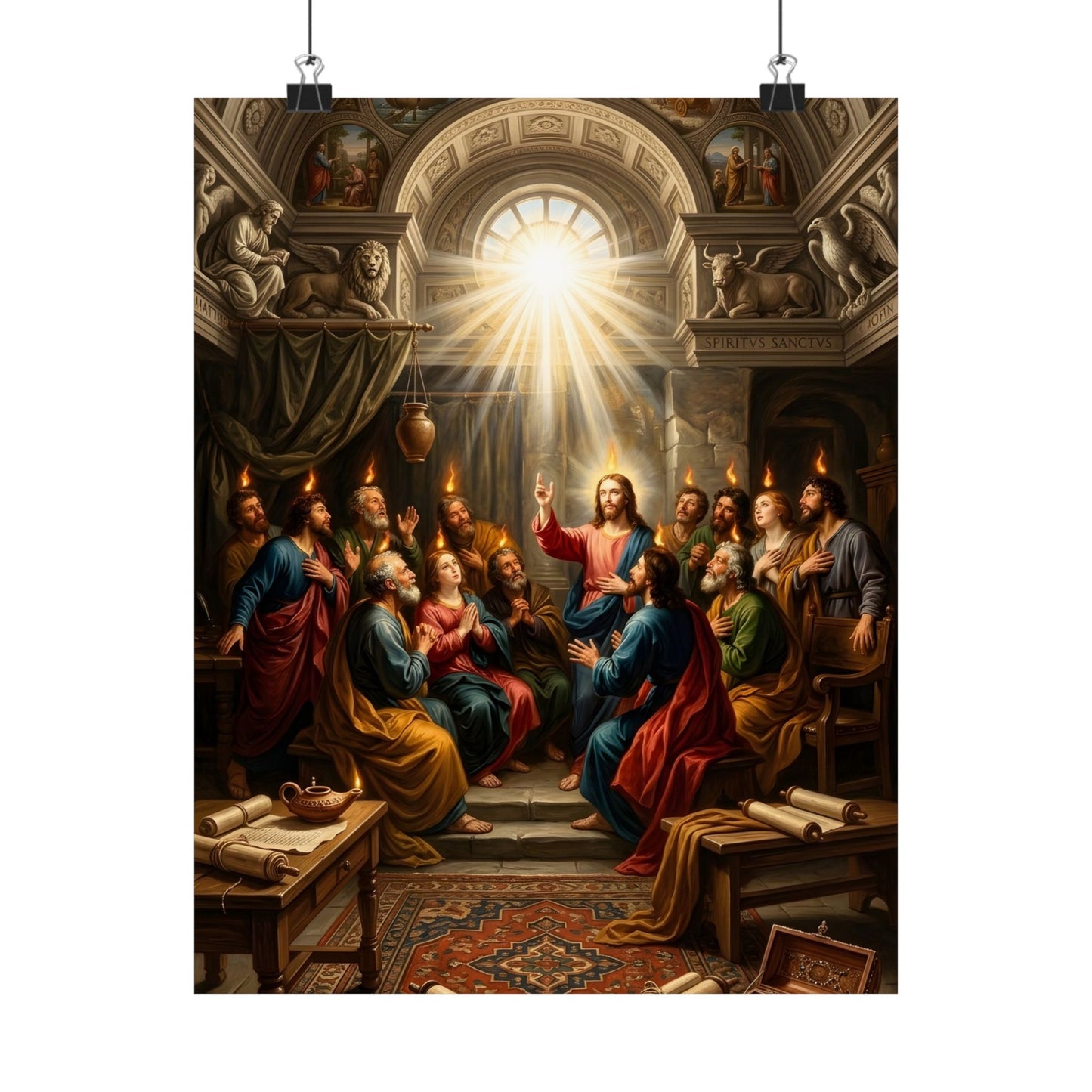 “Tongues of Fire - The Pentecost Outpouring” - Poster